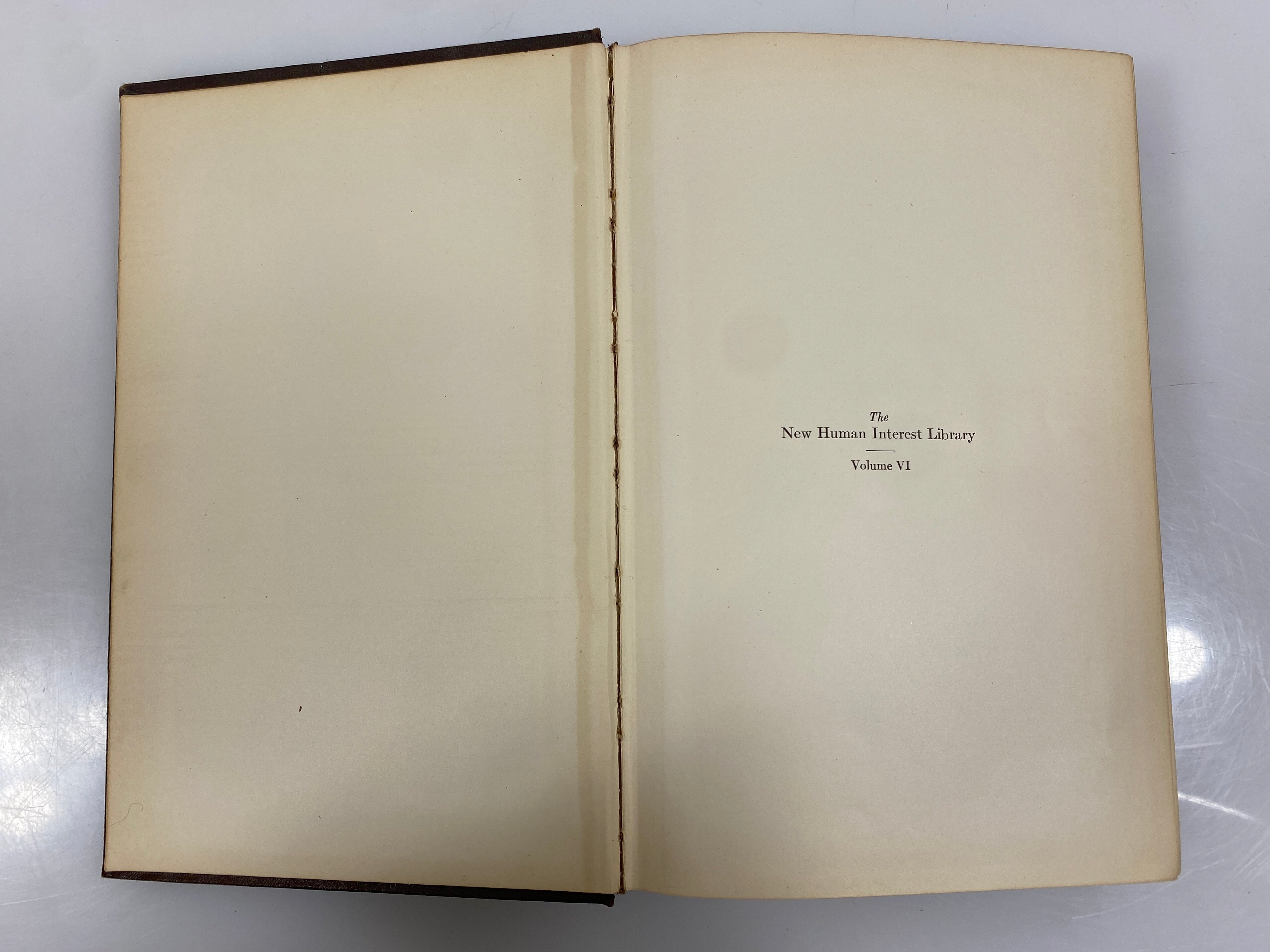 The New Human Interest Library Volume I and VI 1928 HC
