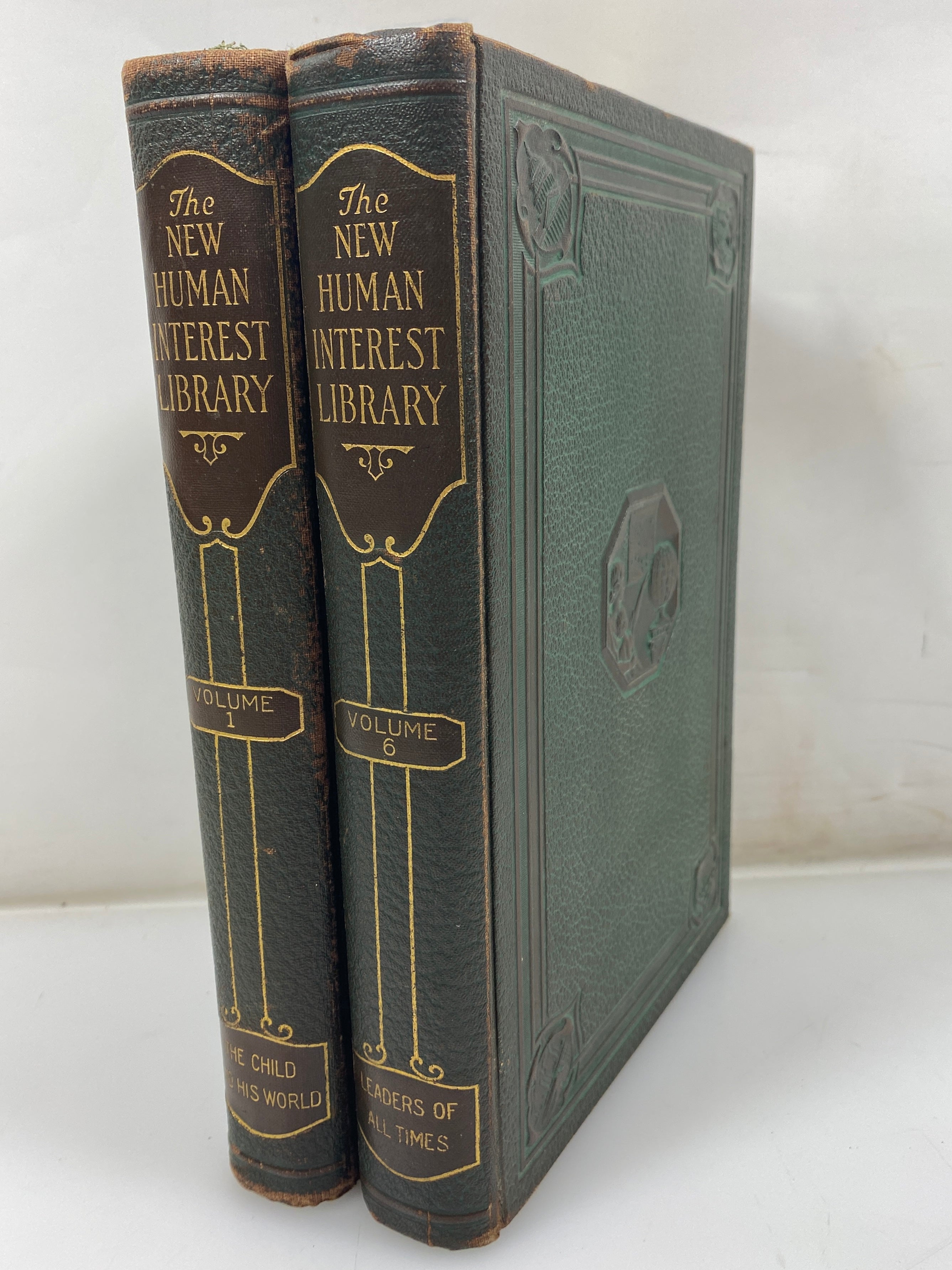 The New Human Interest Library Volume I and VI 1928 HC