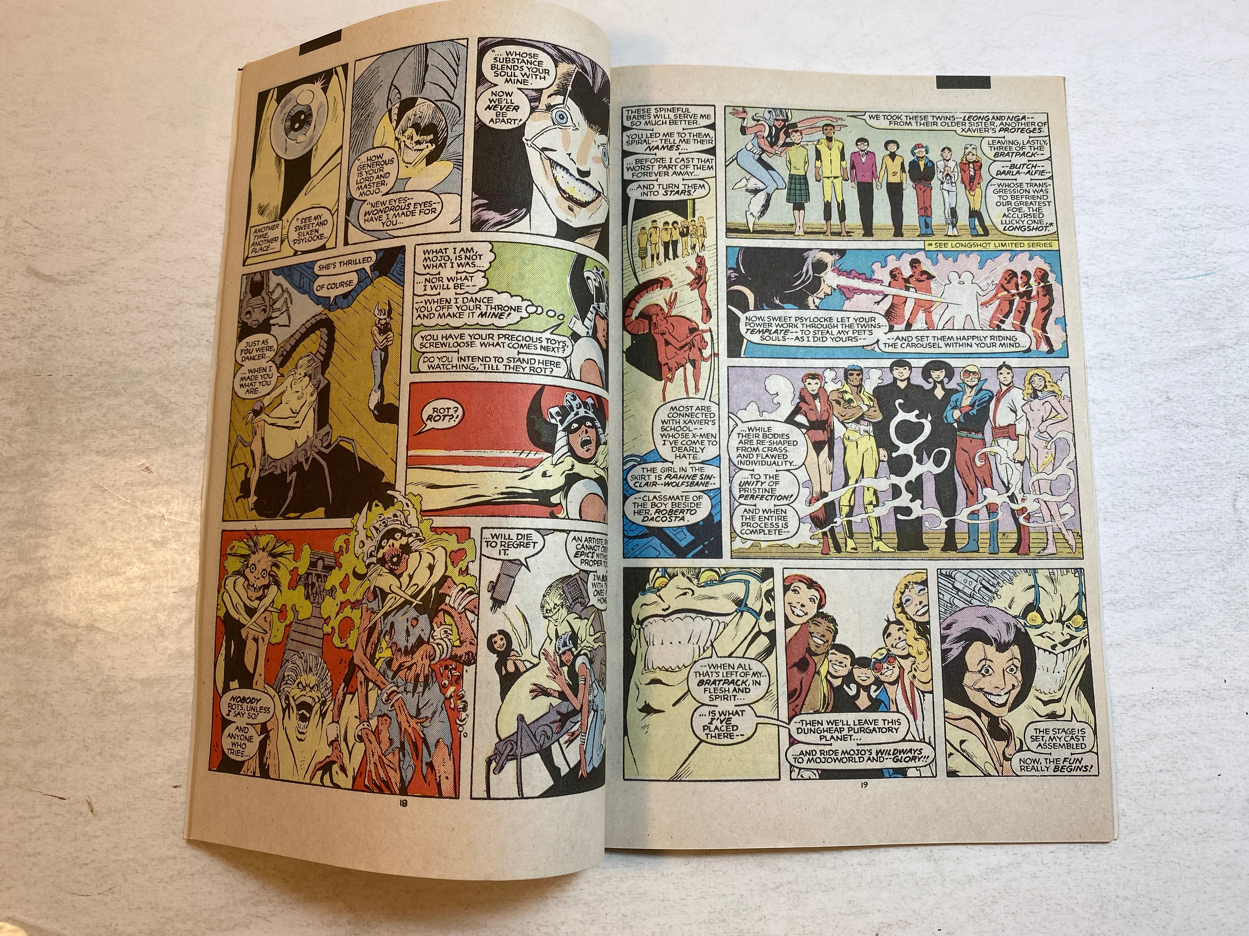 The New Mutants Marvel Comic Annual #2 1986 Psylocke