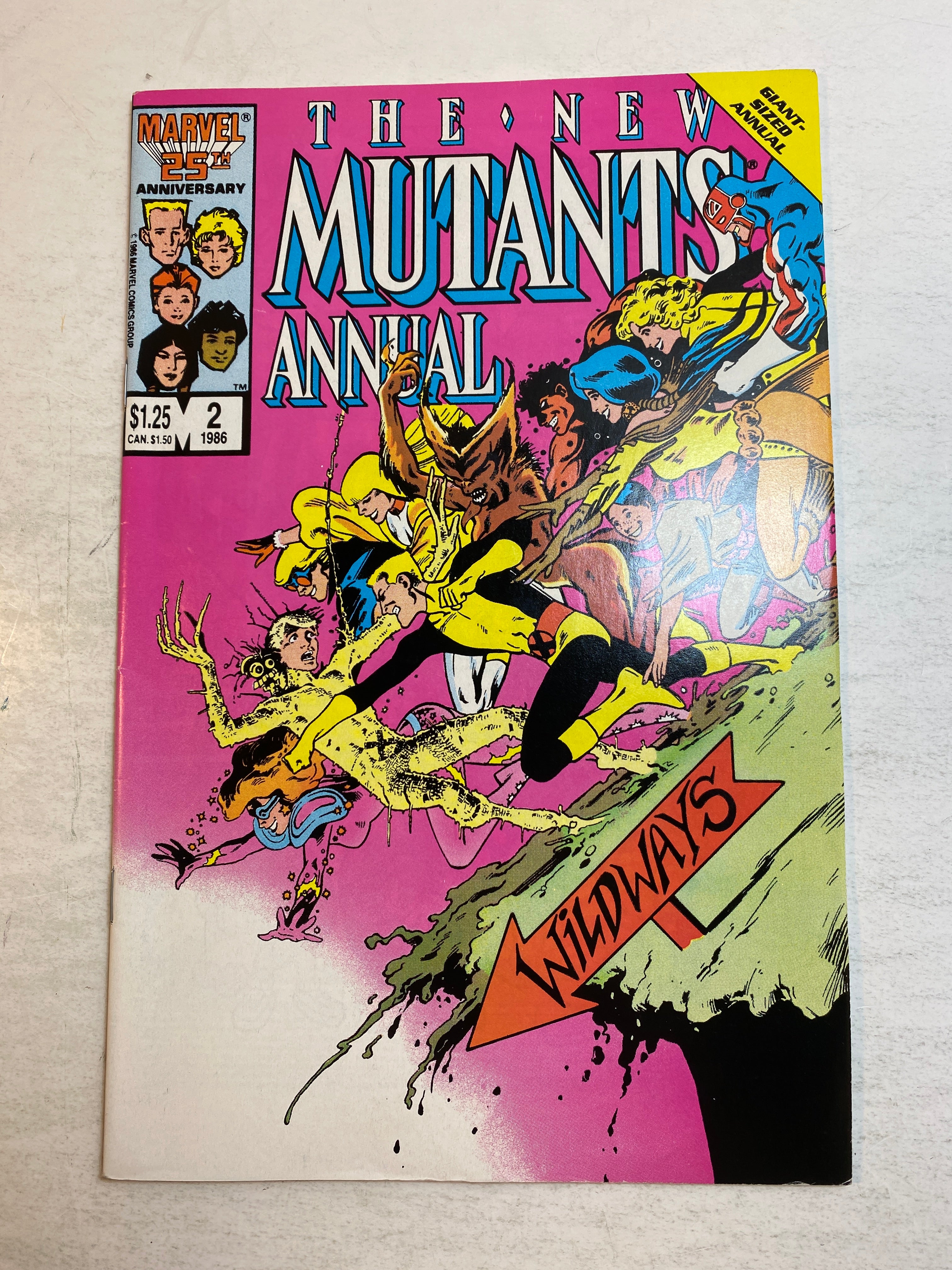 The New Mutants Marvel Comic Annual #2 1986 Psylocke