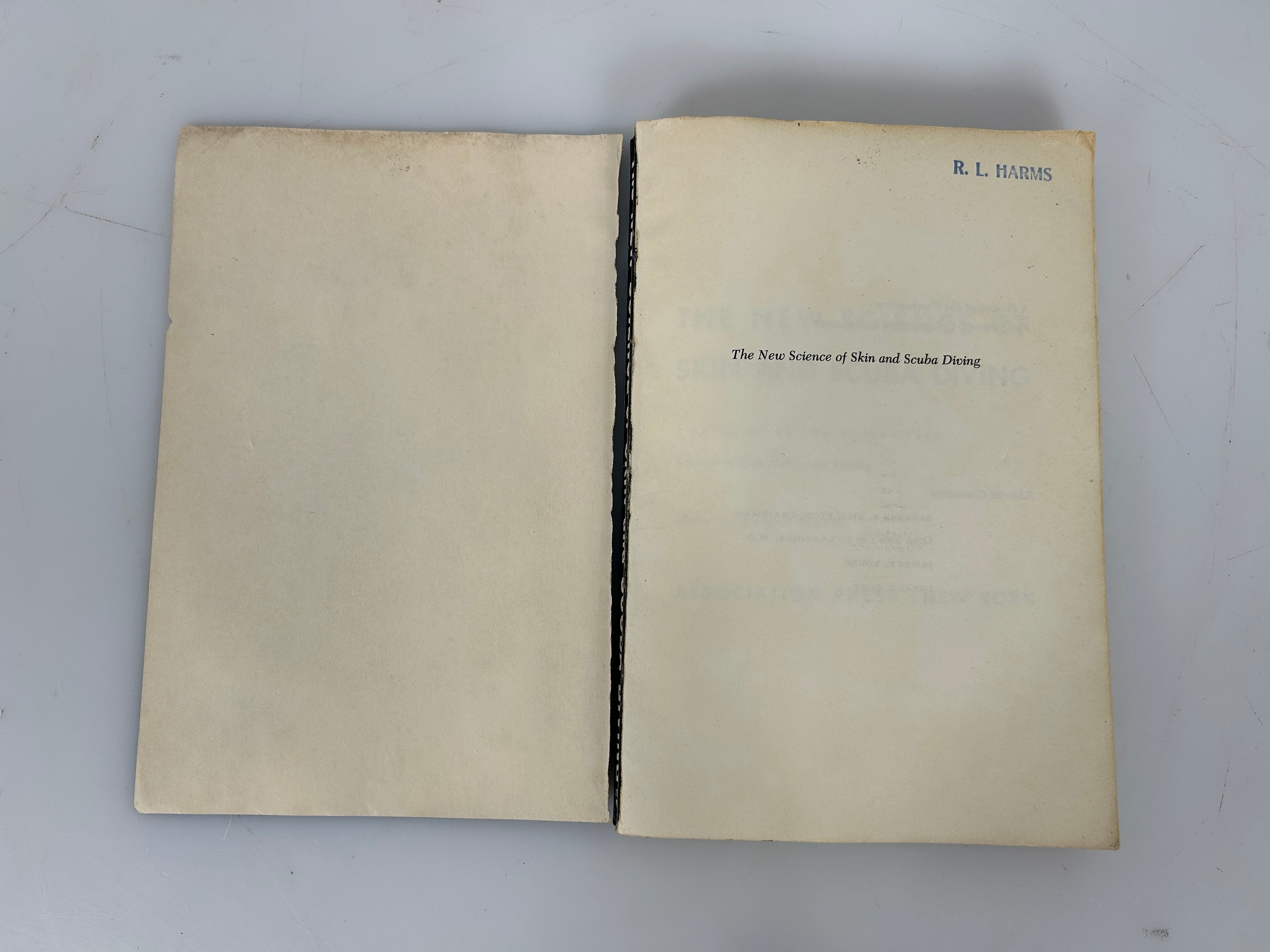 The New Science of Skin and Scuba Diving Revised Ed 1962 SC