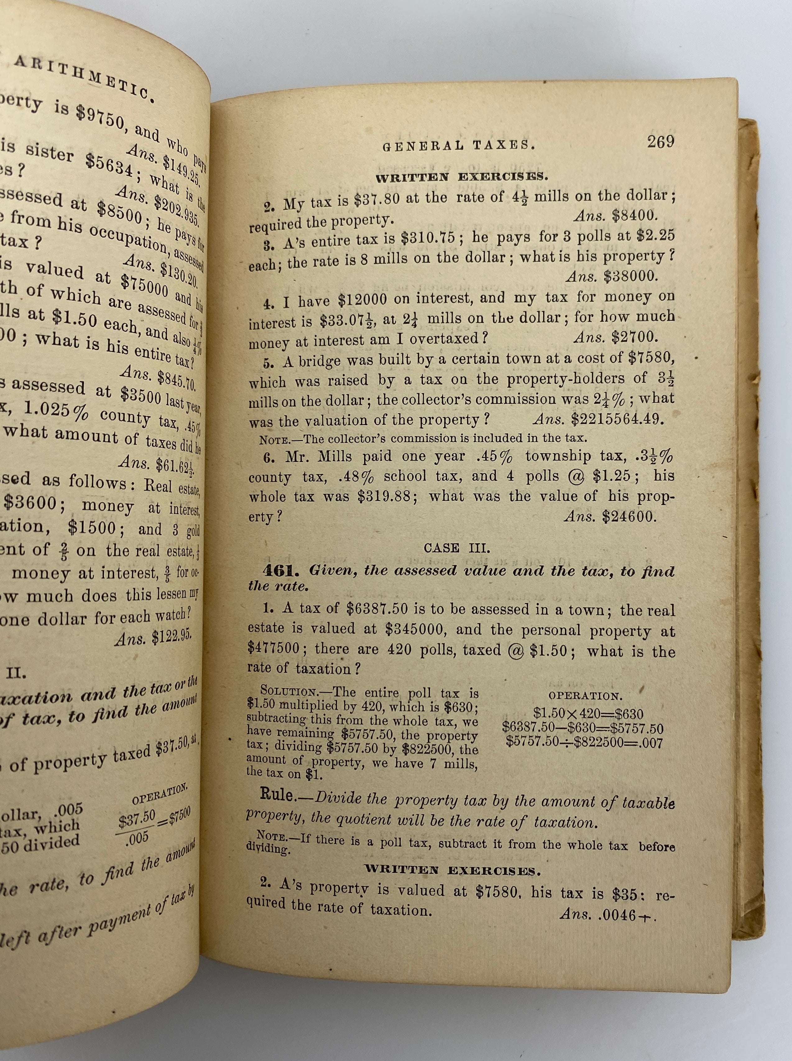 The Normal Union Arithmetic Part III by Edward Brooks 1877 Antique HC
