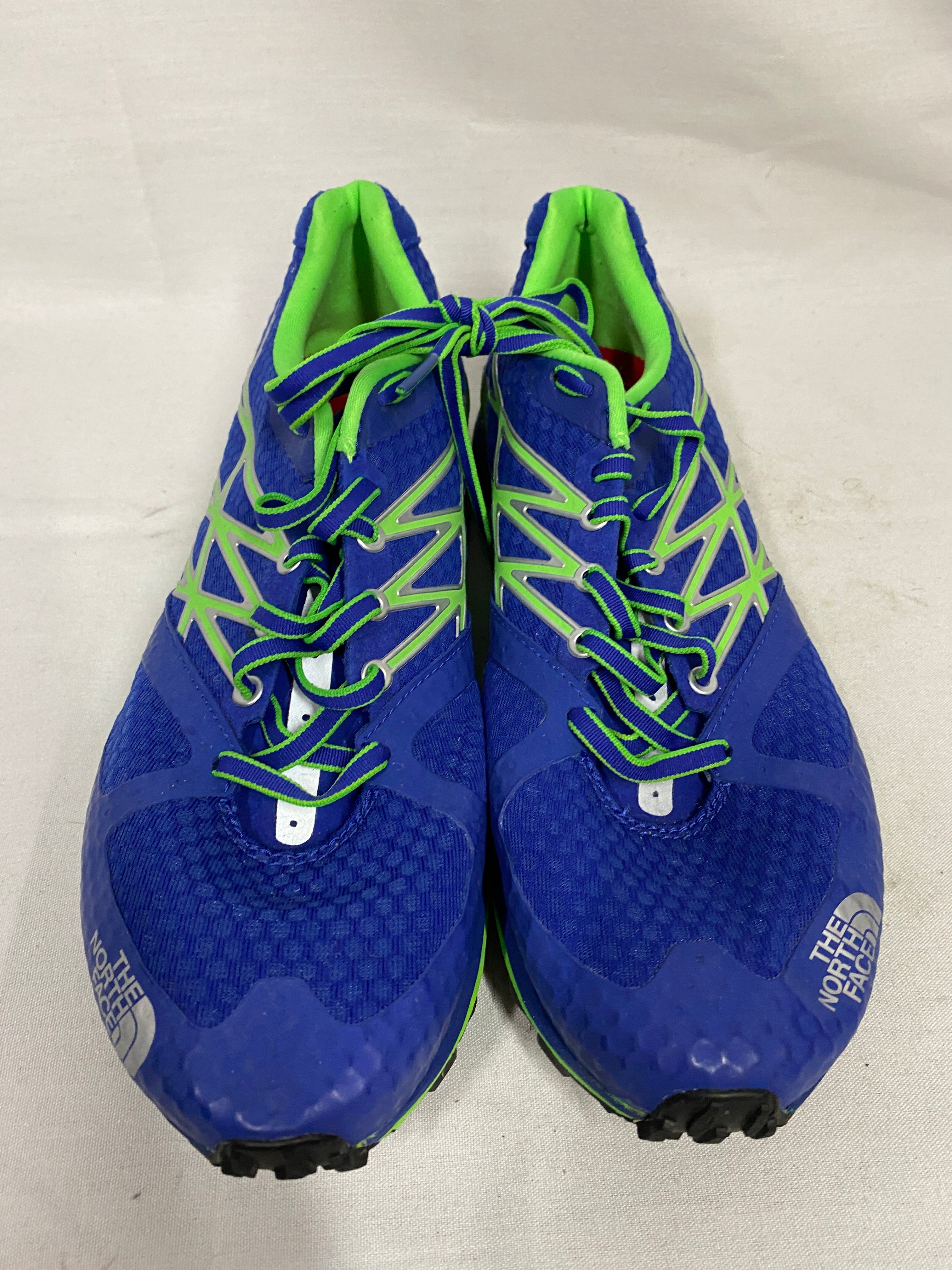 The North Face Ultra Trail Shoes in Honor Blue and Power Green Men's Size 9