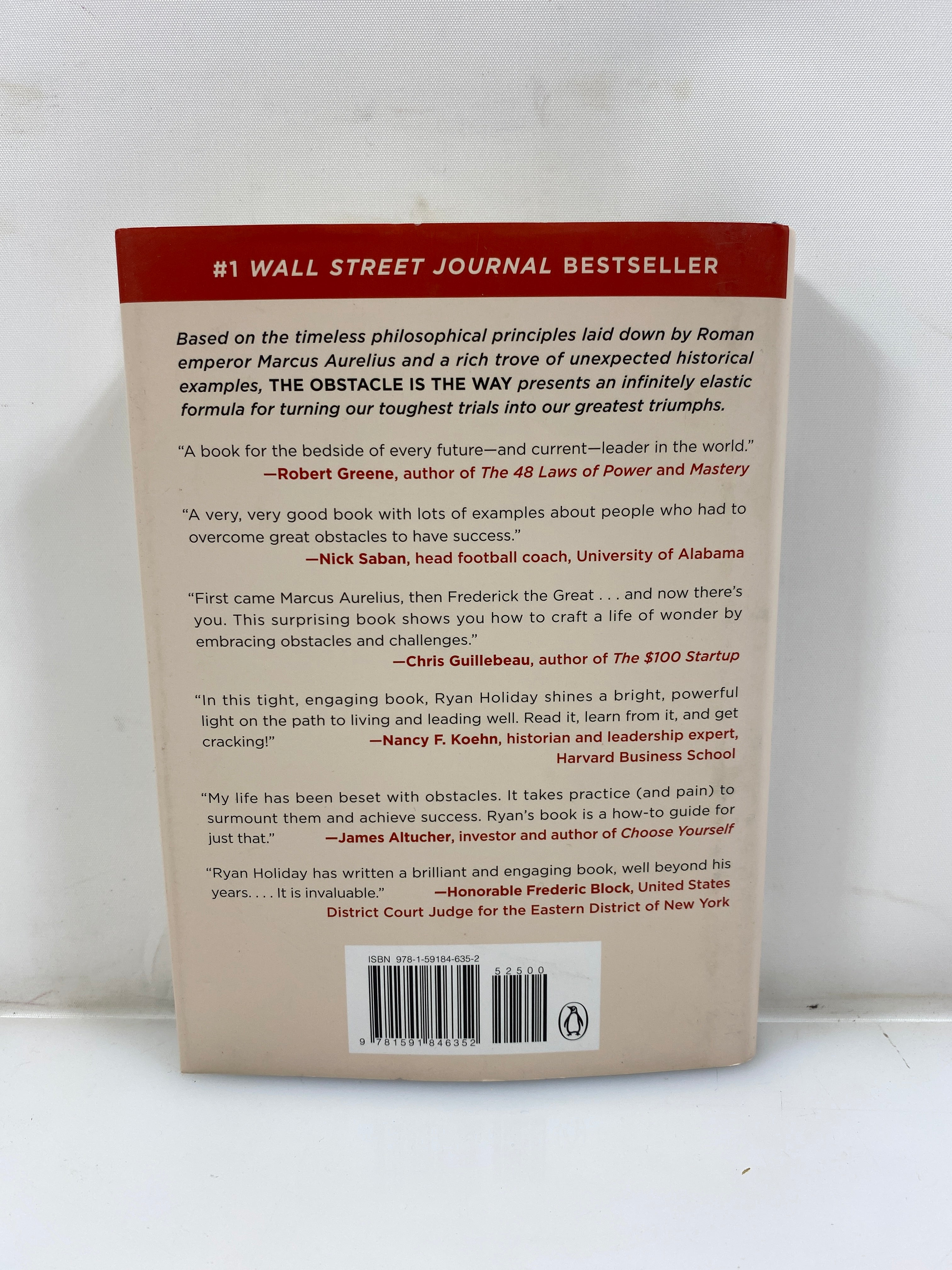 The Obstacle is the Way by Ryan Holiday 2014 HCDJ