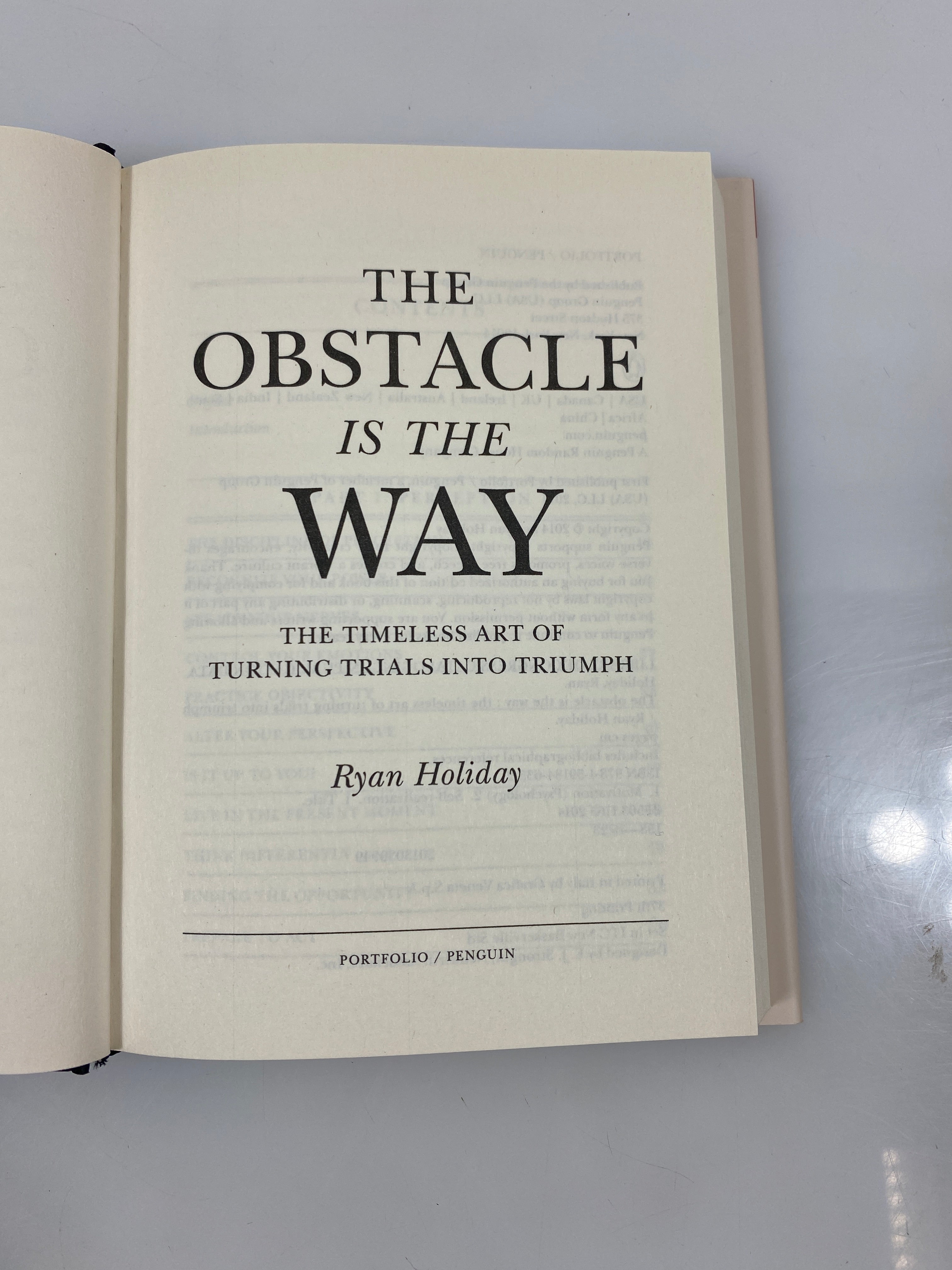 The Obstacle is the Way by Ryan Holiday 2014 HCDJ