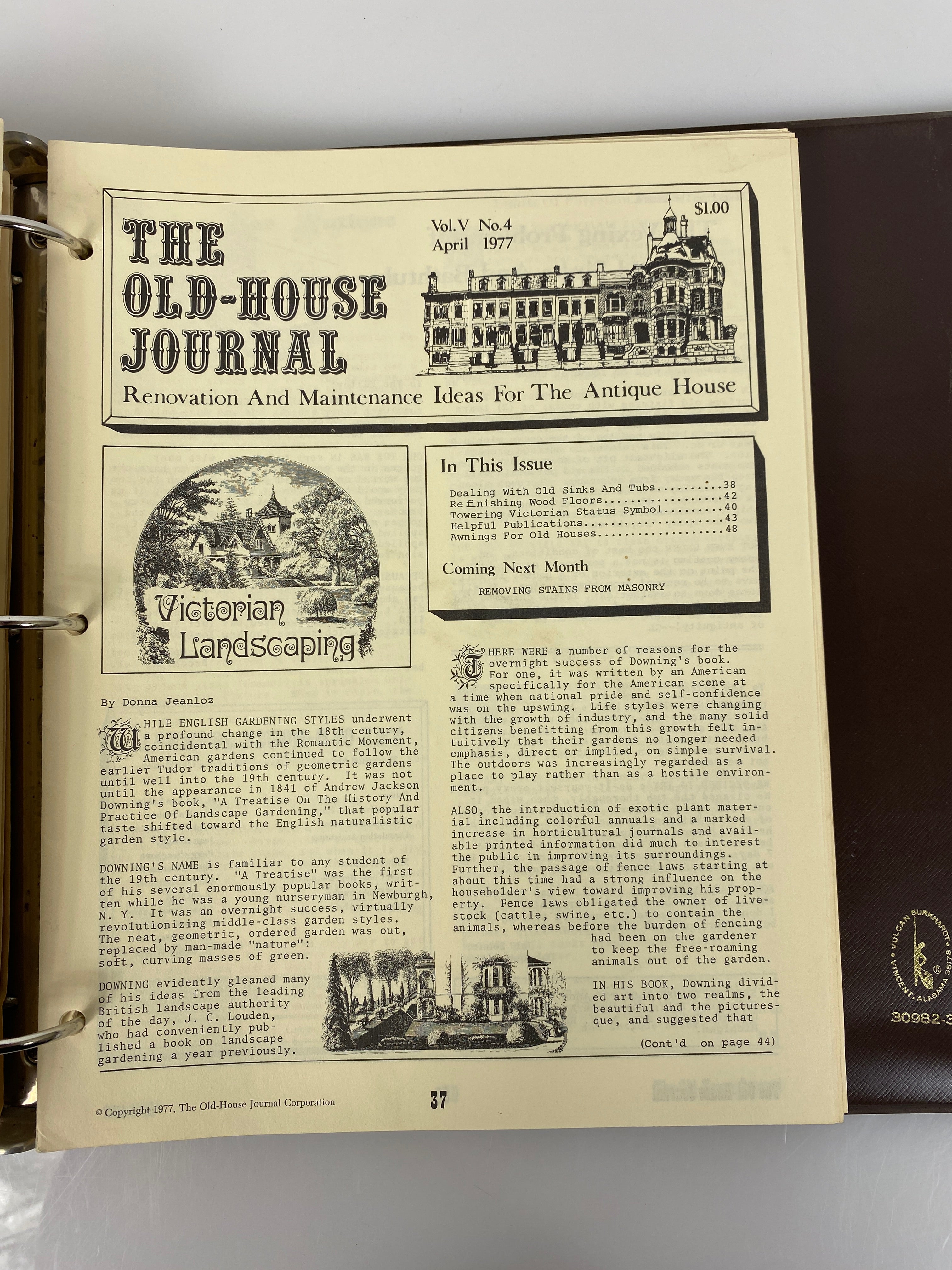 The Old-House Journal magazine/newsletter run 1976-1977 (complete run)