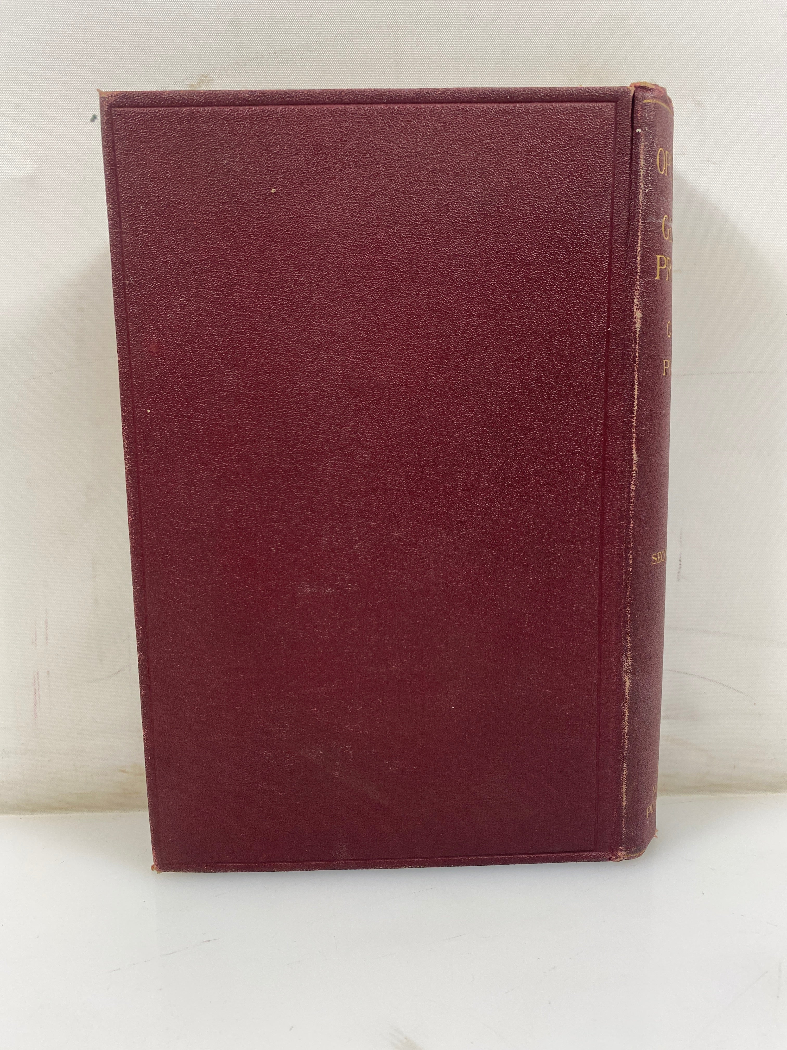 The Operations of General Practice by Corner/Pinches 2nd Ed. 1908 Antique HC