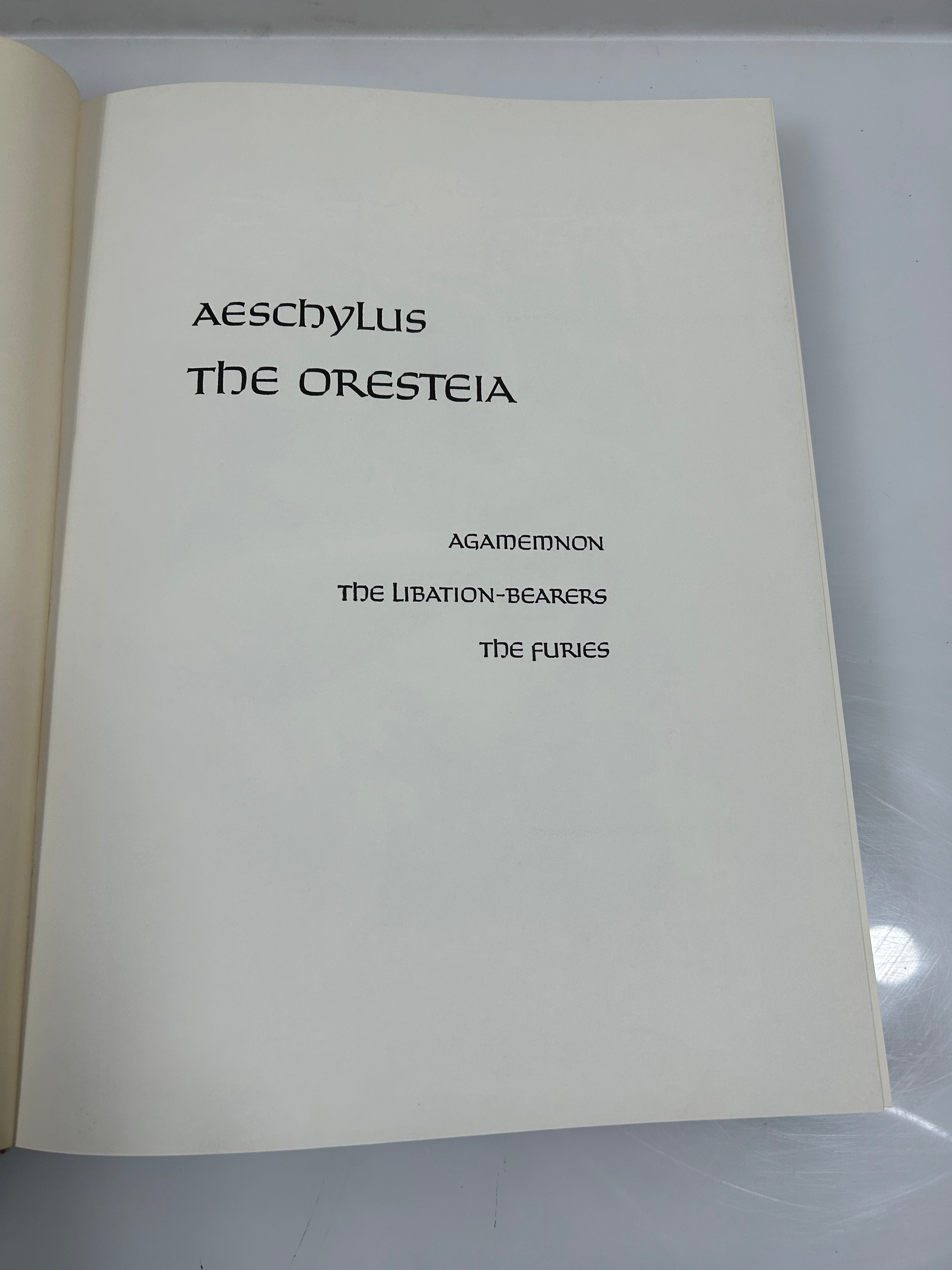 The Oresteia Aeschylus 1961 The Heritage Press HC in Slipcase