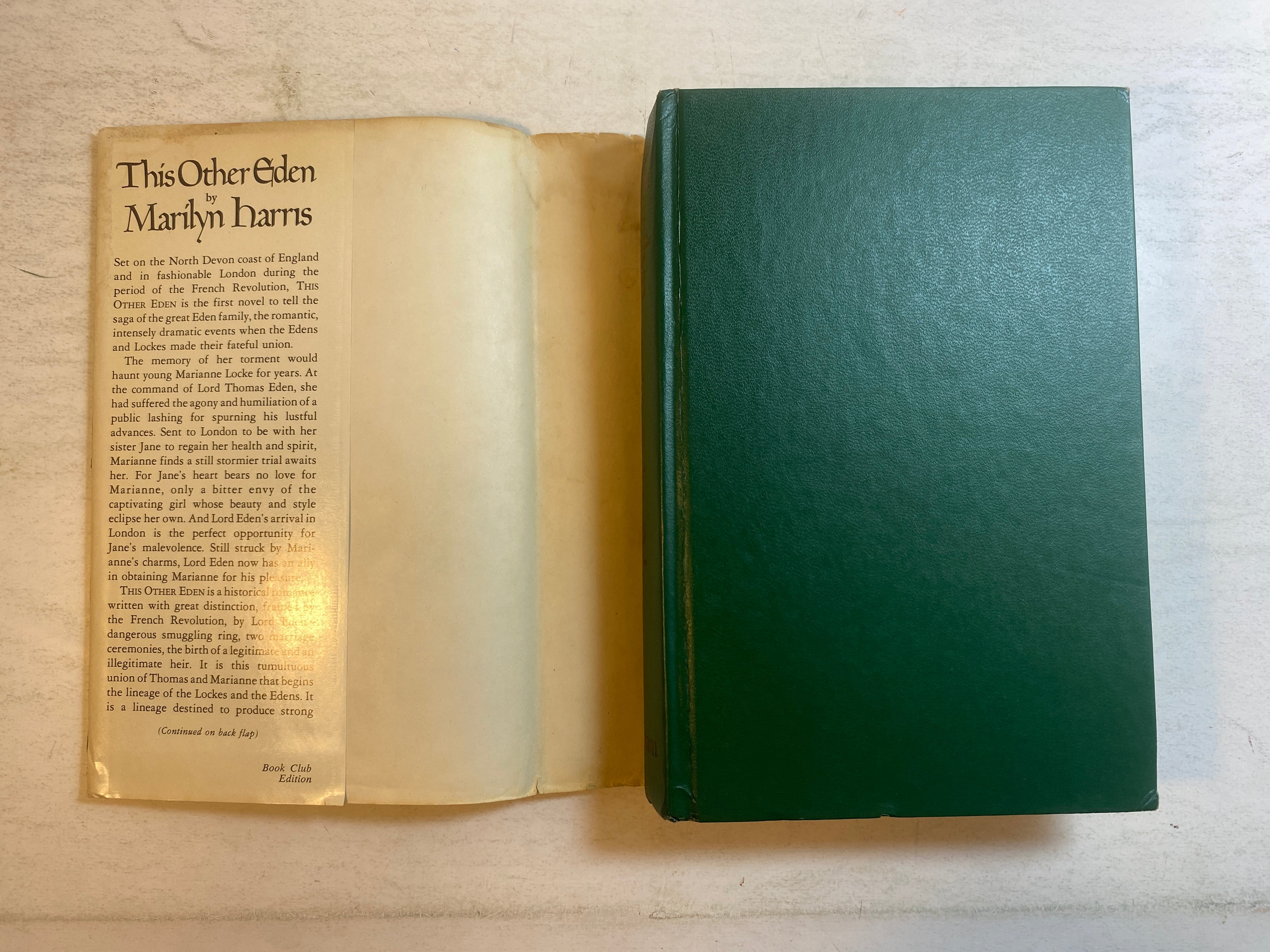 The Other Eden by Marilyn Harris 1977 HCDJ BCE