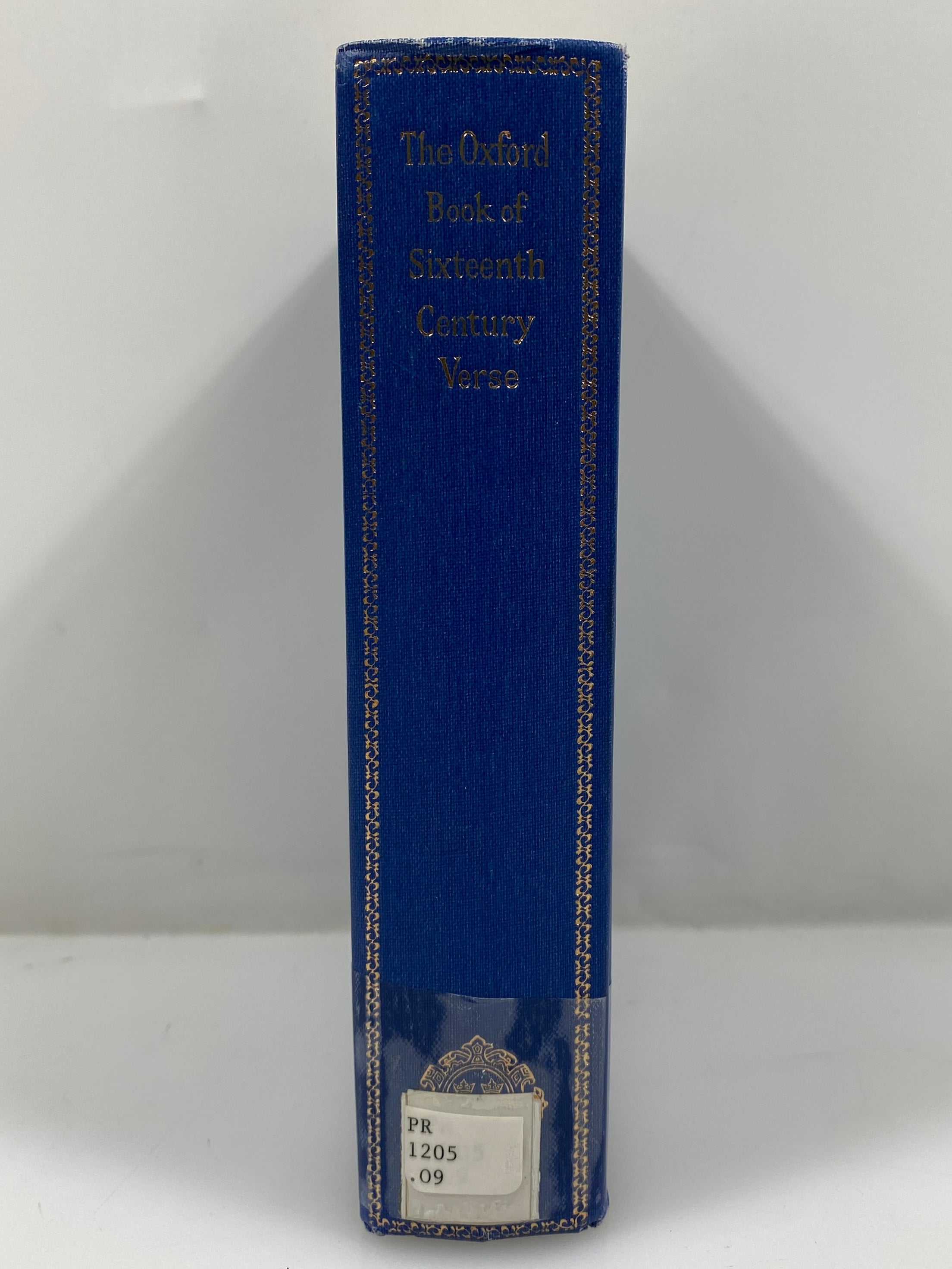 The Oxford Book of Sixteenth Century Verse 1966 Vintage Ex-Library HC