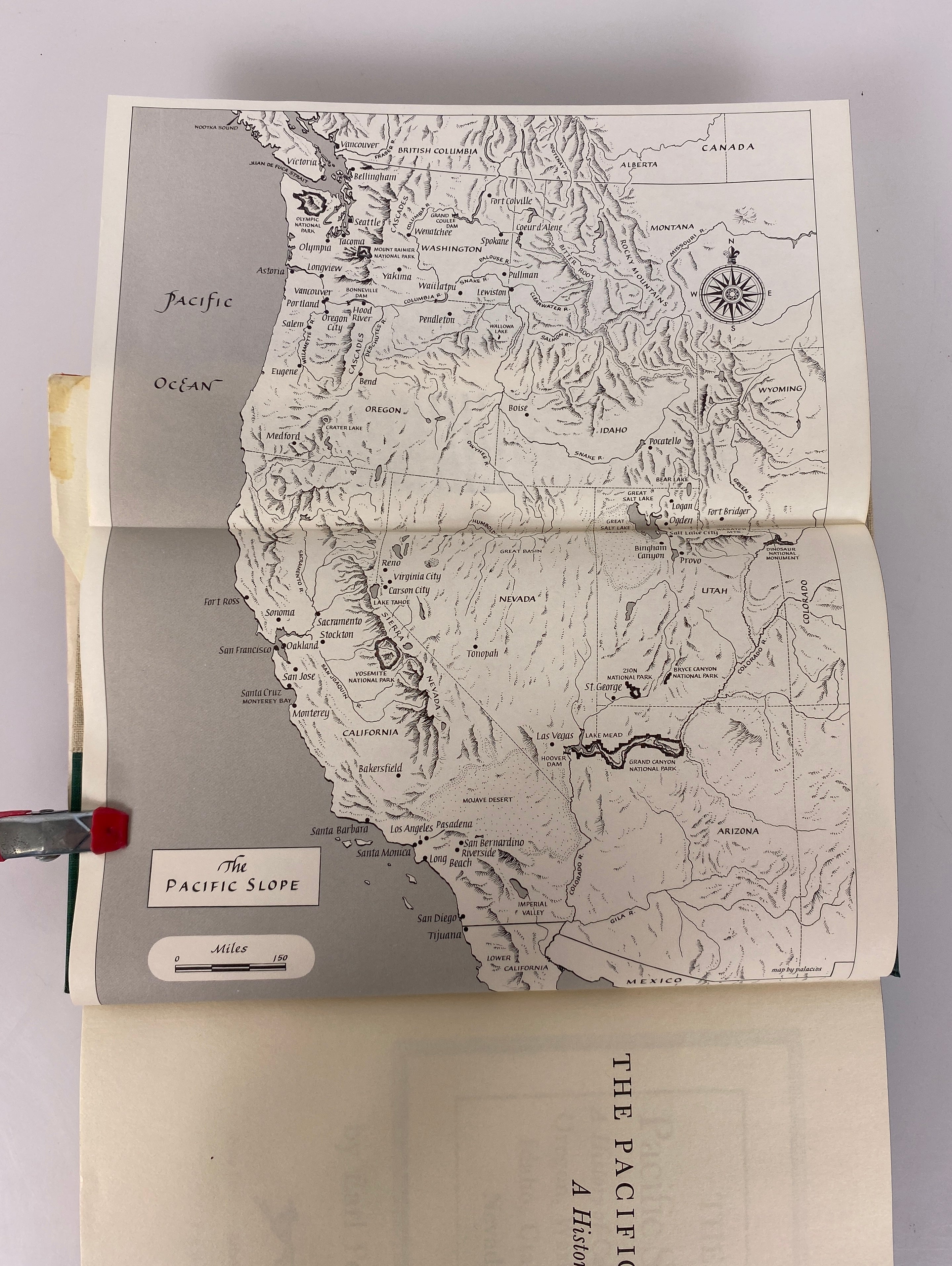 The Pacific Slope by Earl Pomeroy 1966 Second Printing Vintage HC DJ