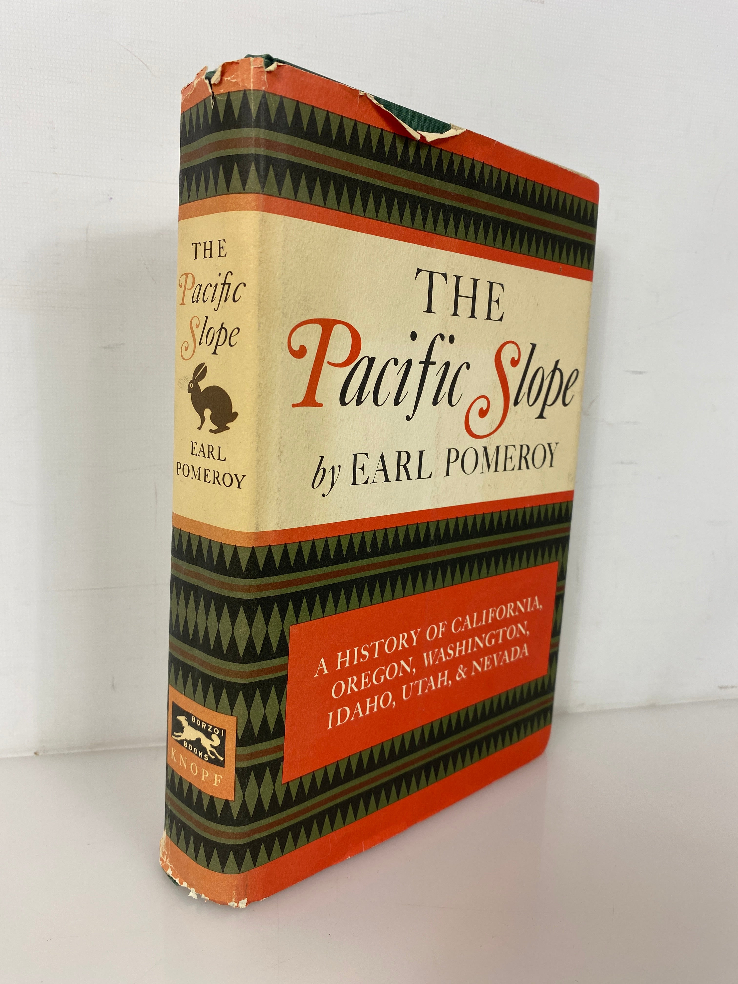 The Pacific Slope by Earl Pomeroy 1966 Second Printing Vintage HC DJ