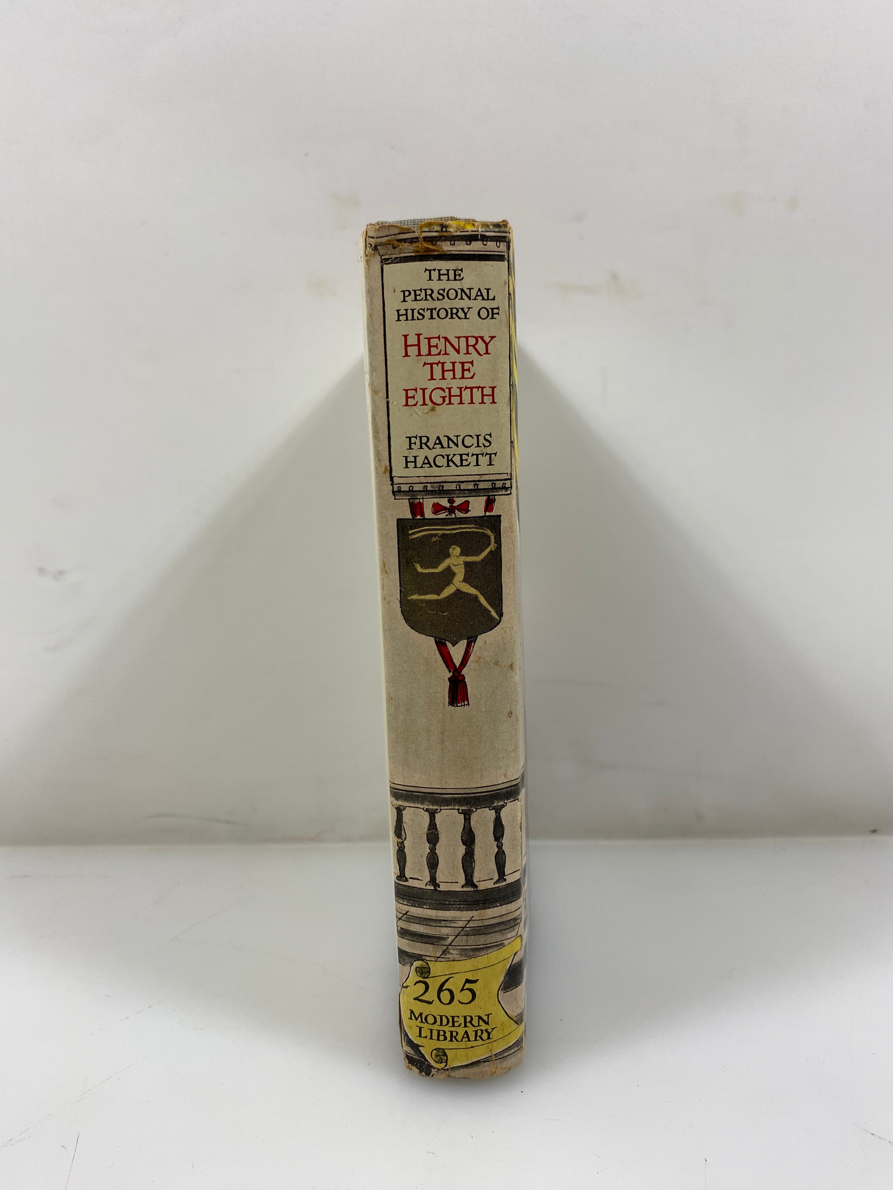 The Personal History of Henry The Eighth by Hackett 1945 HCDJ