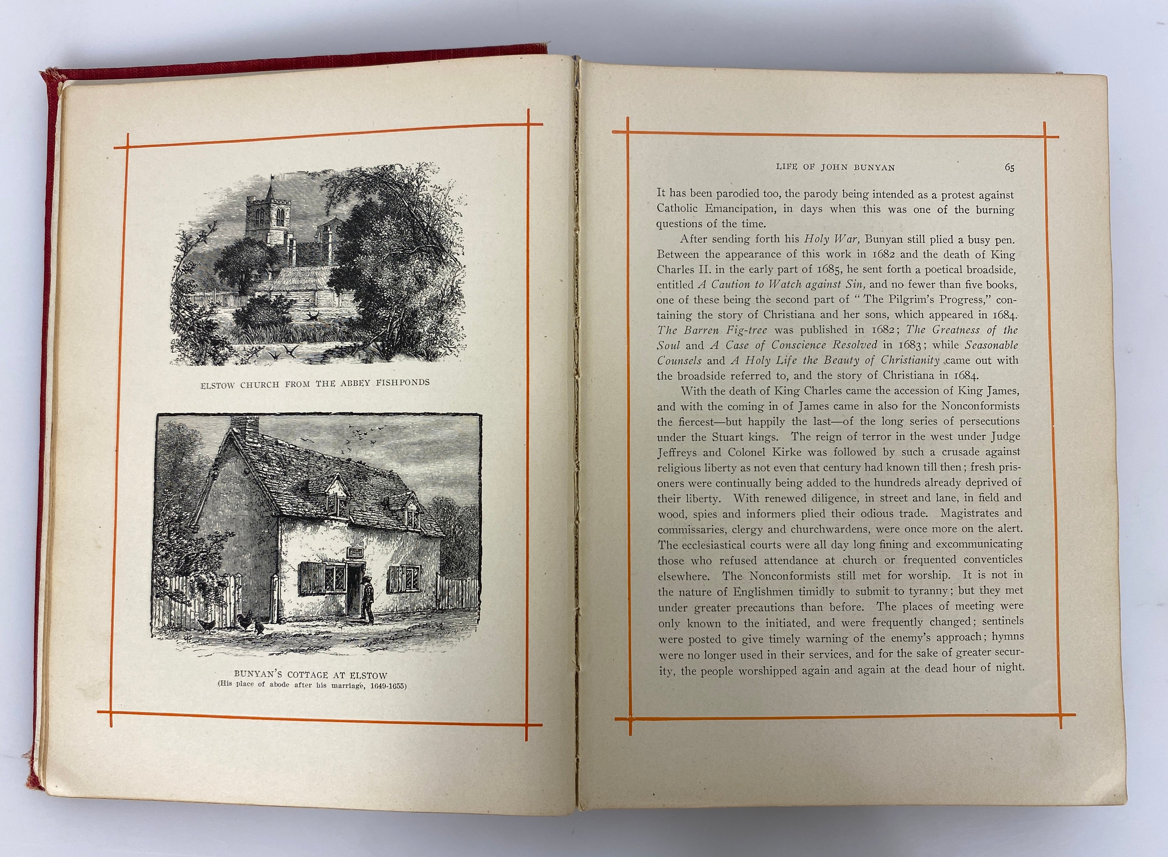 The Pilgrim's Progress by John Bunyan The Christian Herald Red Line Edition HC