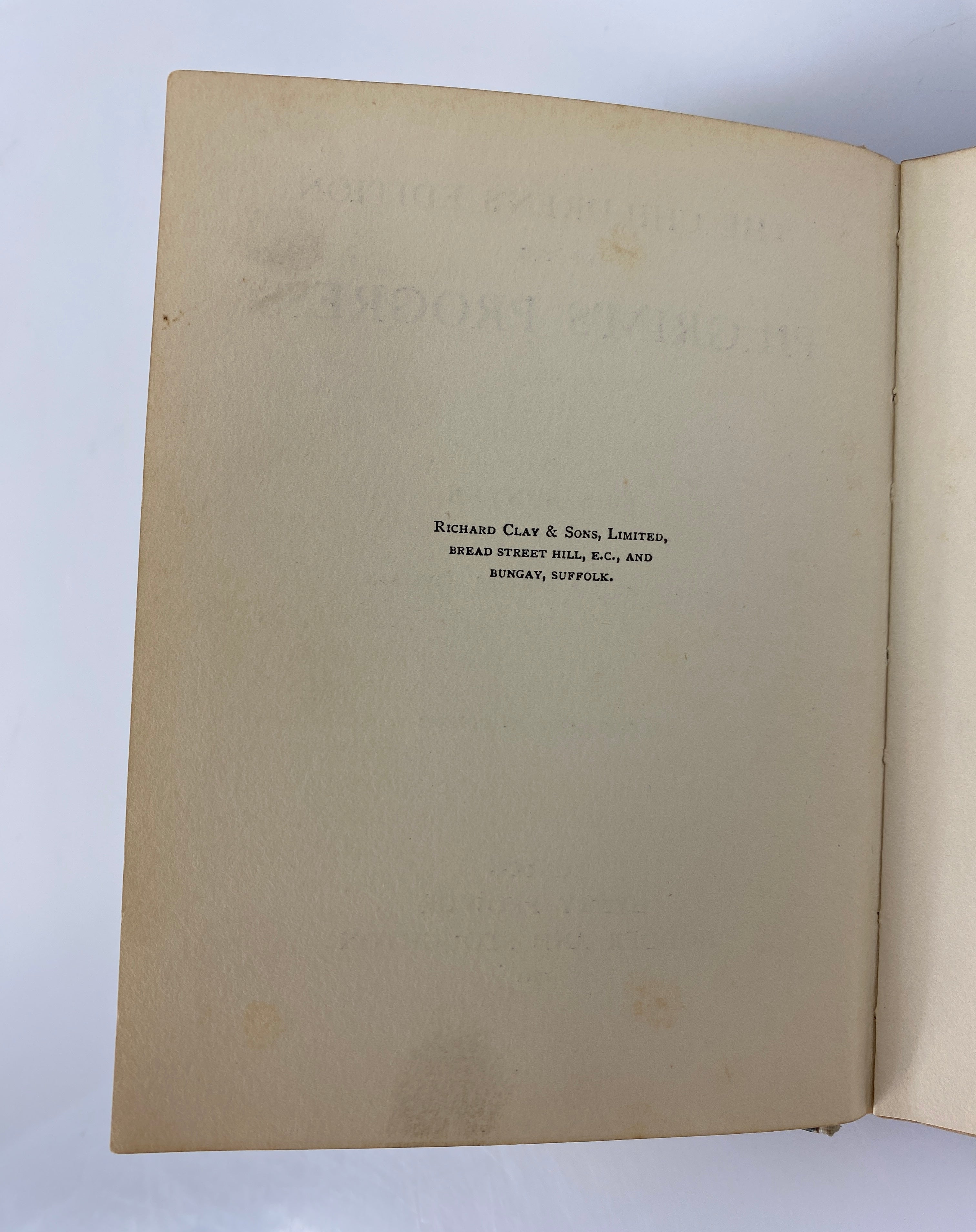 The Pilgrim's Progress John Bunyan Children's Edition 1911 Antique HC