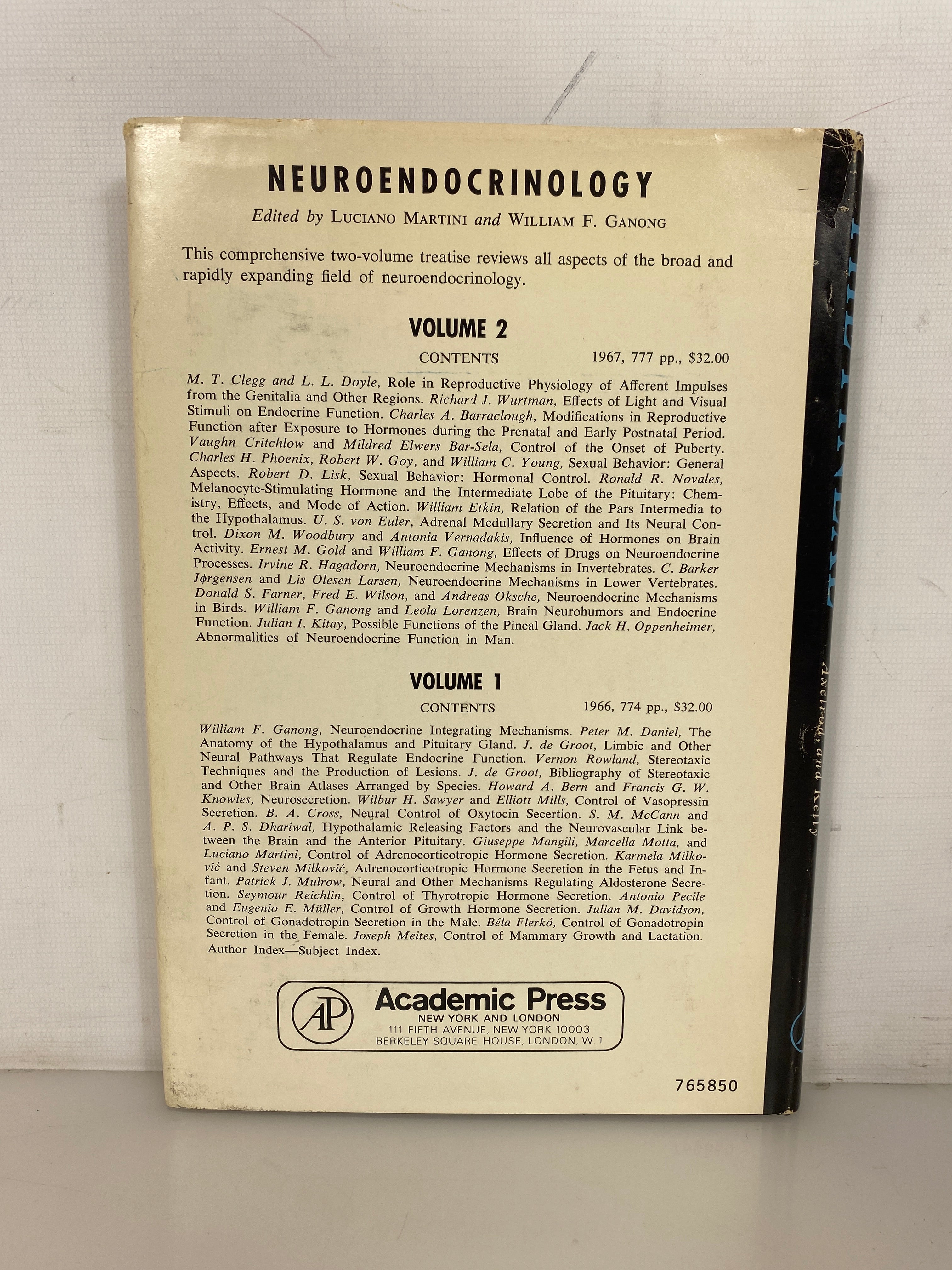 The Pineal by Wurtman/Axelrod/Kelly 1968 Academic Press HC DJ
