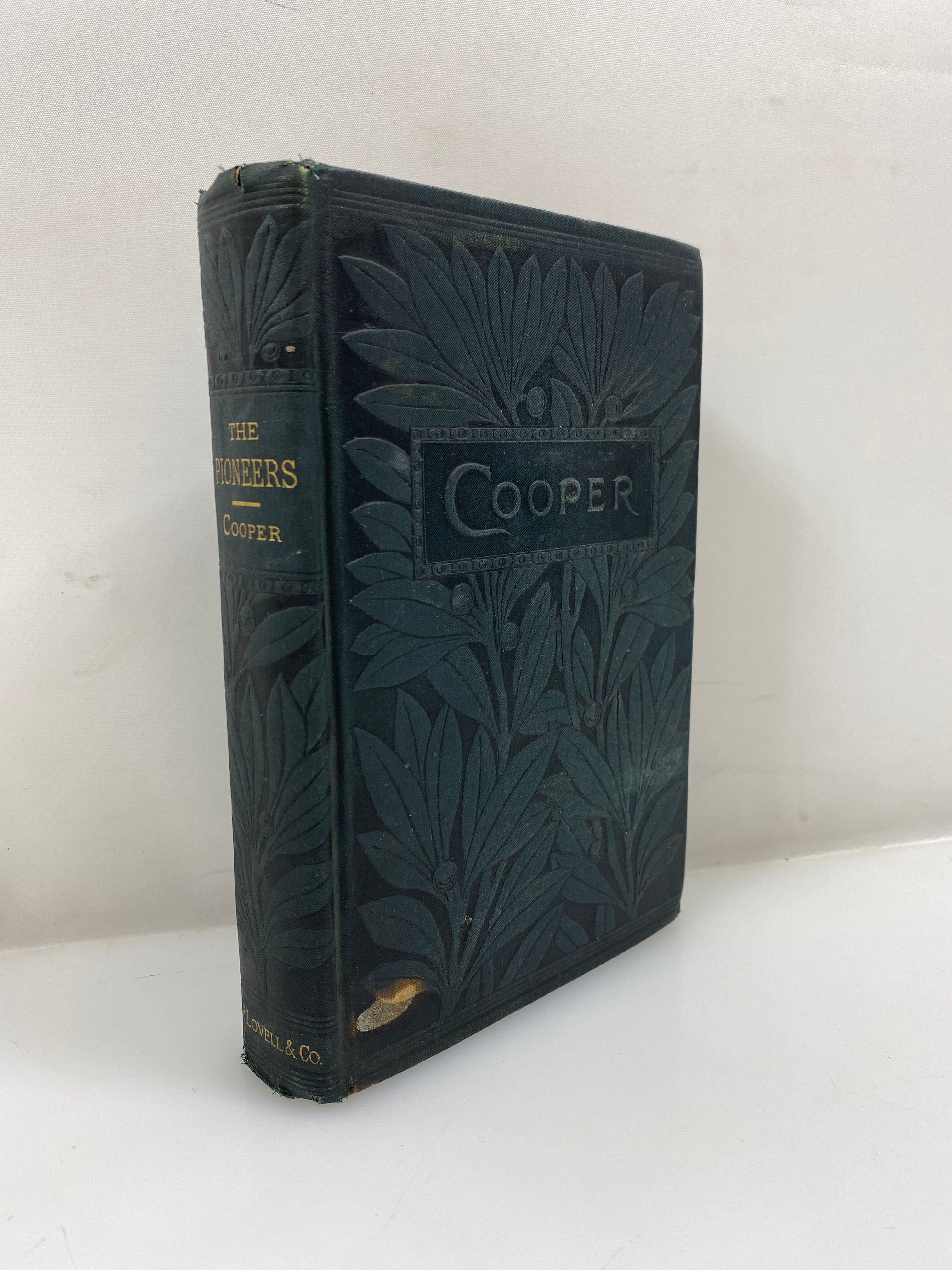 The Pioneers by Fenimore Cooper c1880's Antique HC