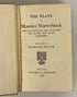 The Plays of Maurice Maeterlinck Translated by Richard Hovey 1908 Antique HC