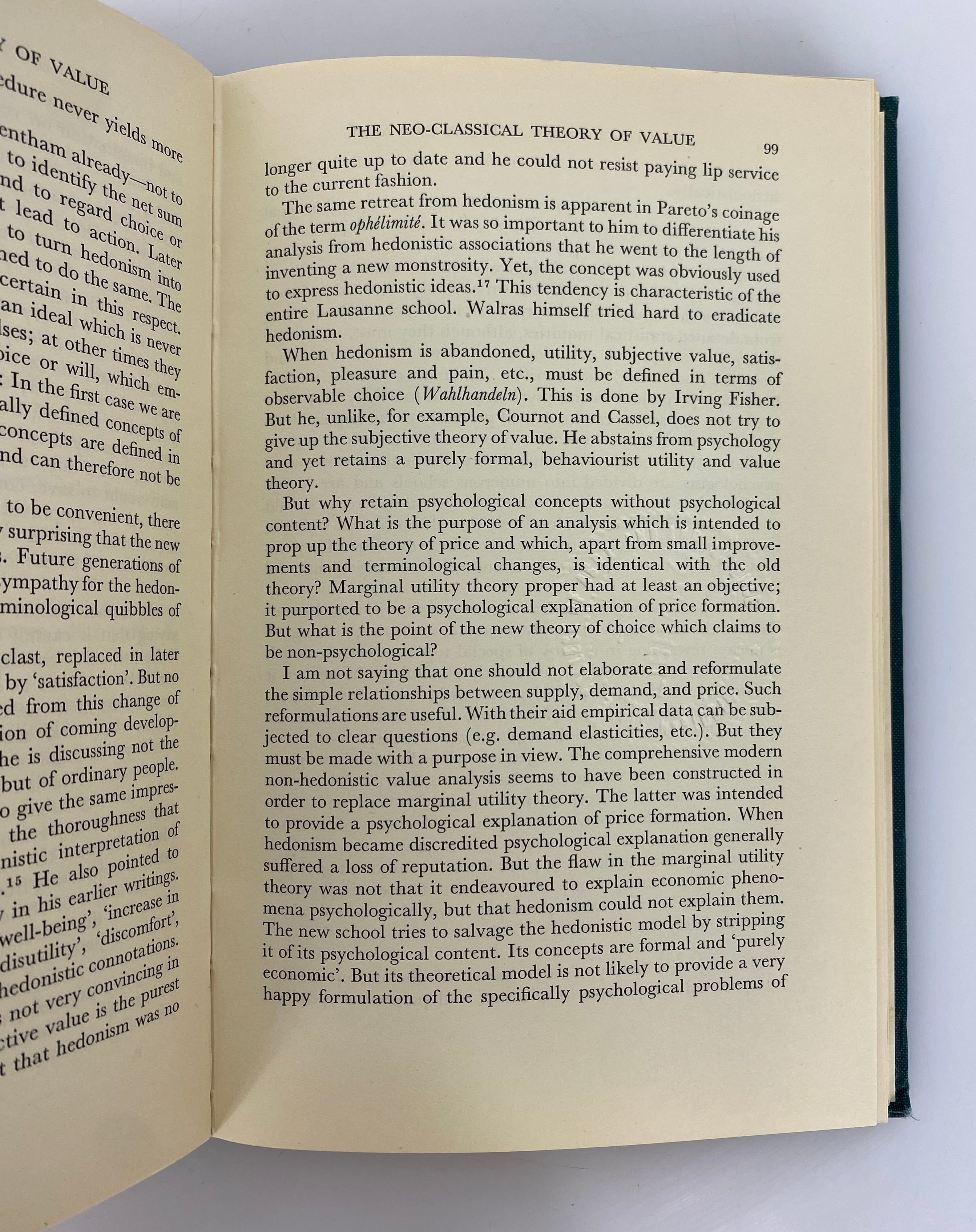 The Political Element in the Development of Economic Theory Myrdal Ex-Library HC