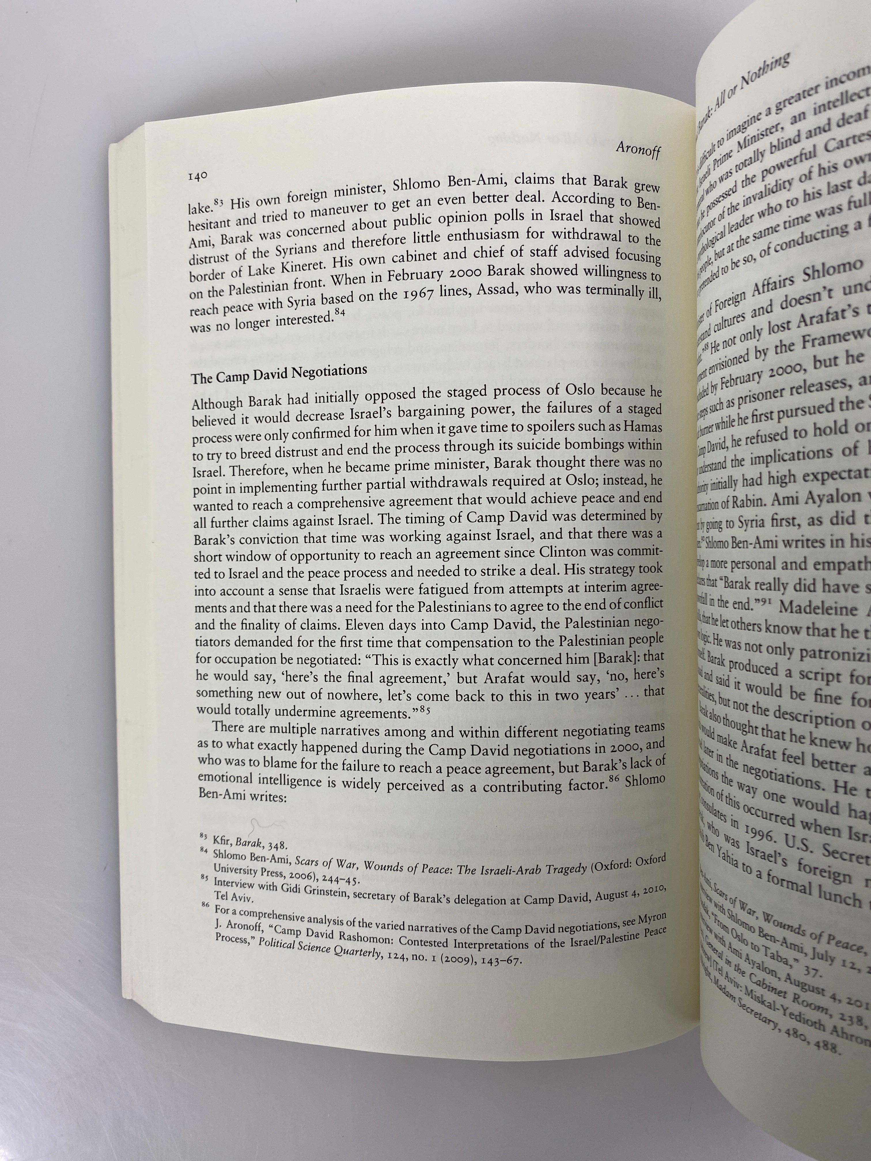 The Political Psychology of Israeli Prime Ministers Yael Aronoff Signed 2014 SC