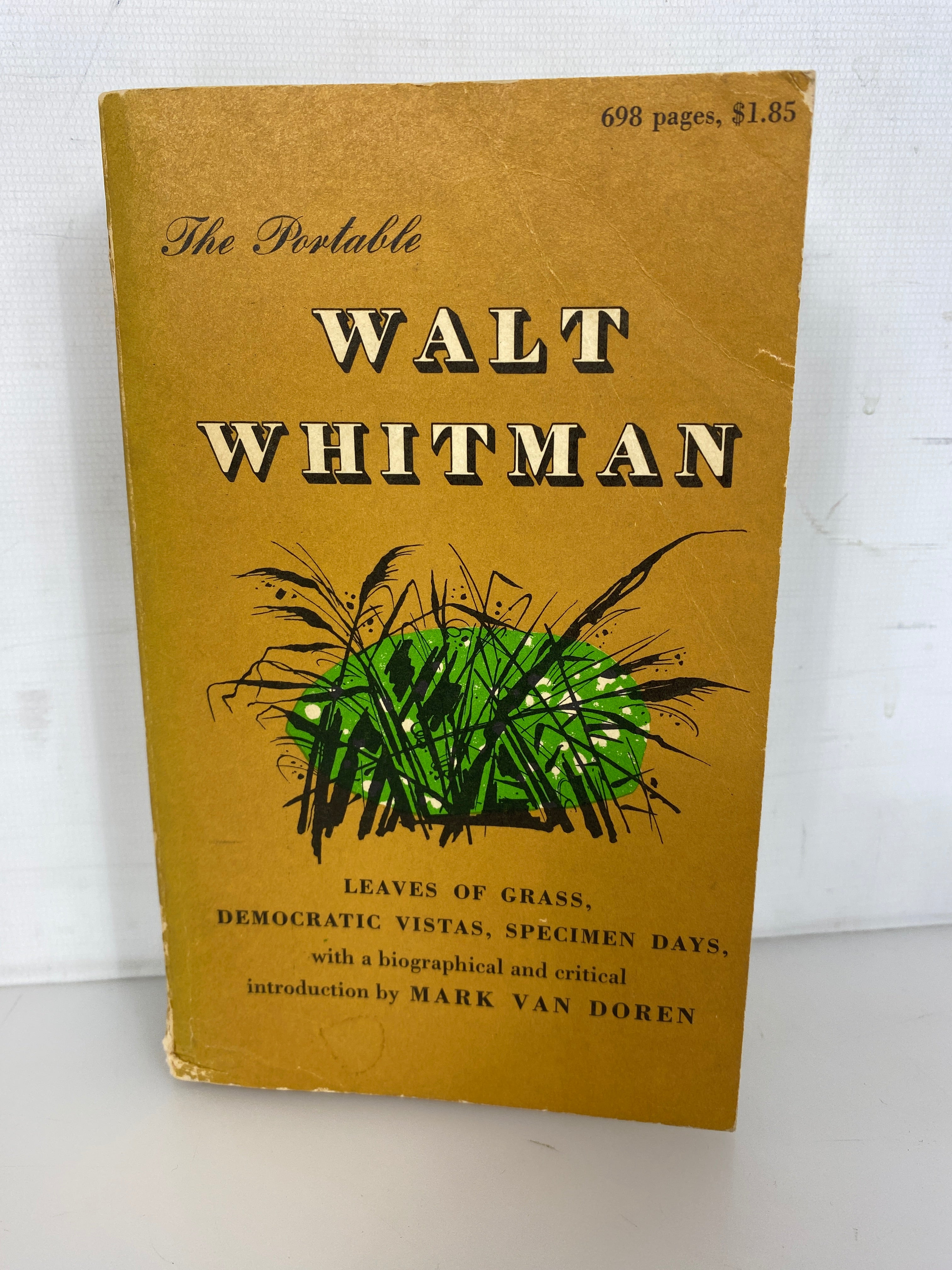 The Portable Walt Whitman by Van Doren 1966 11th Printing Vintage SC