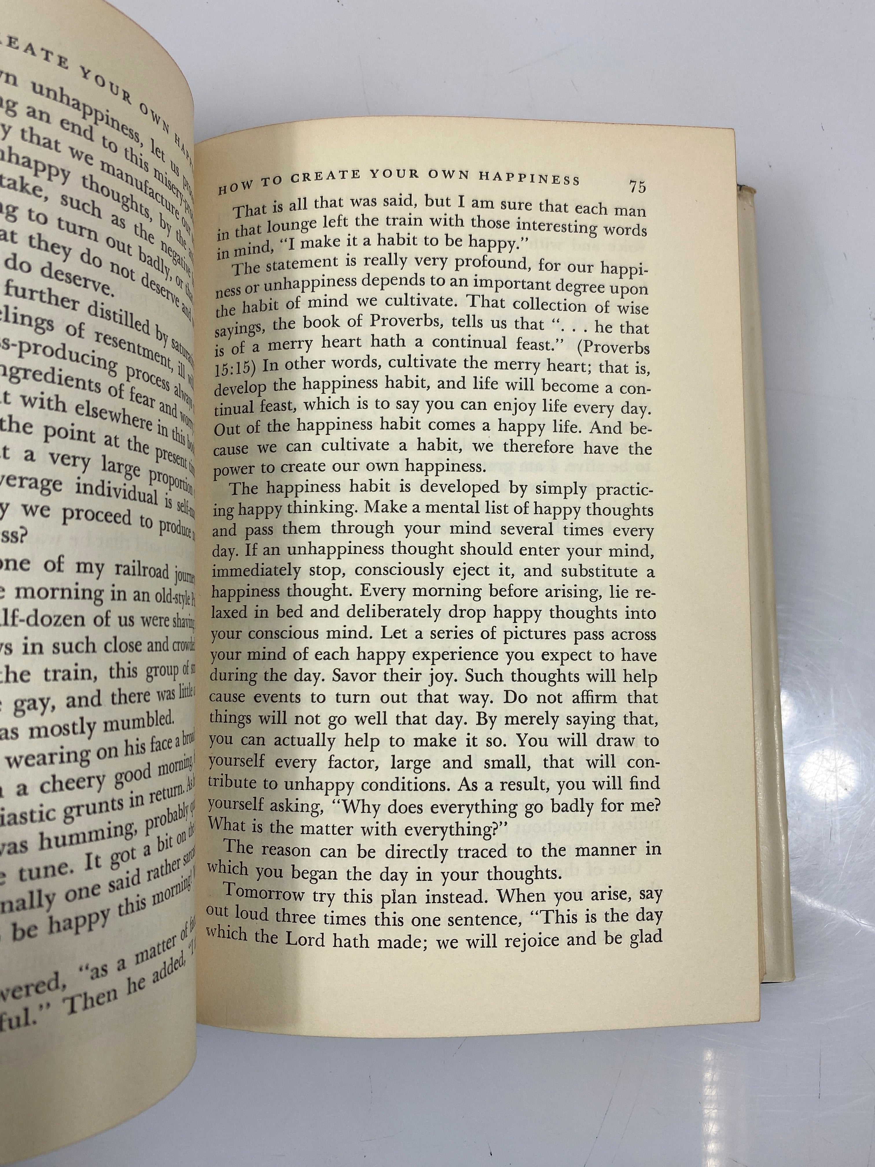 The Power of Positive Thinking Norman Peale7th Printing 1953 HCDJ