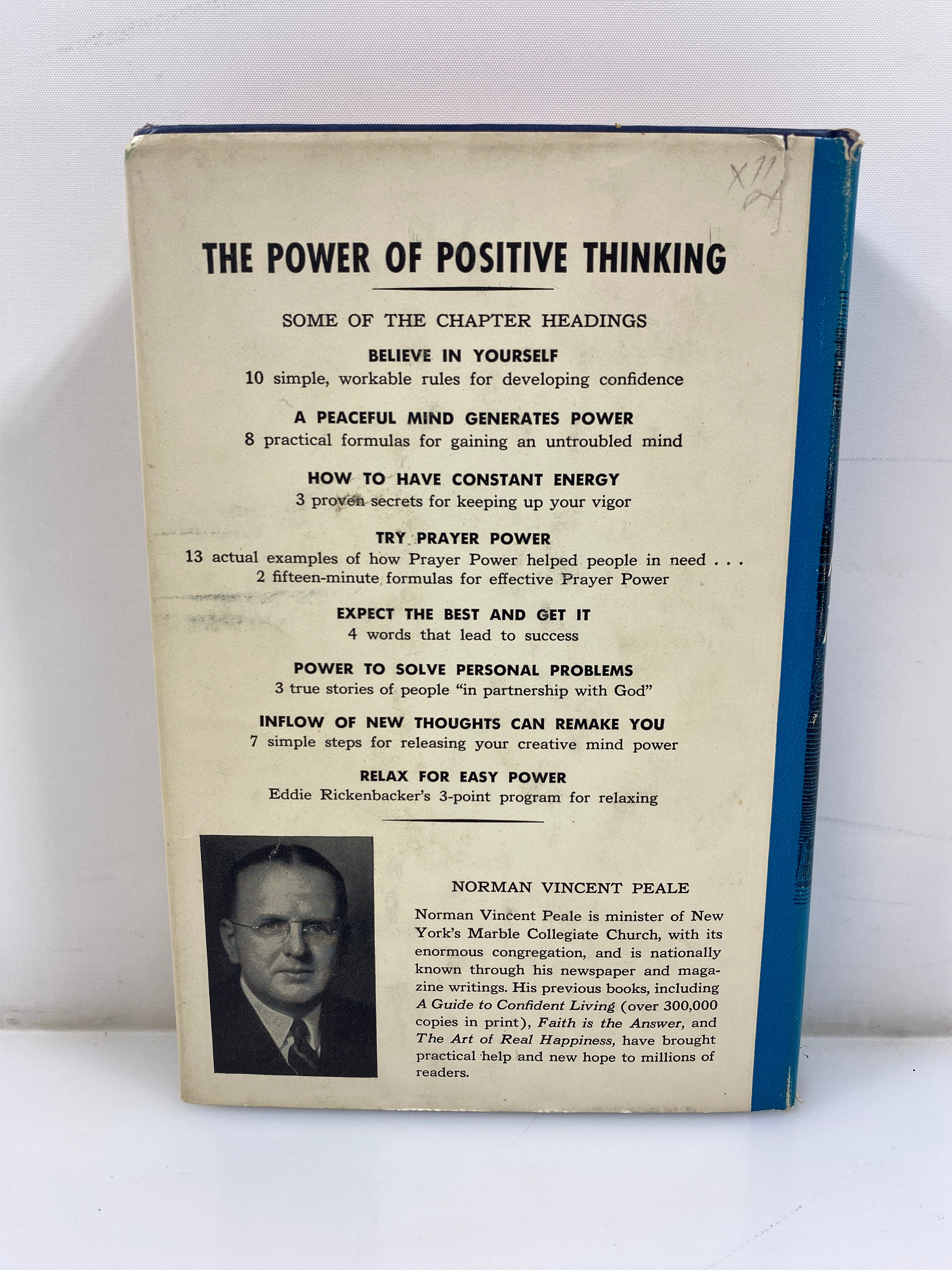The Power of Positive Thinking Norman Peale7th Printing 1953 HCDJ