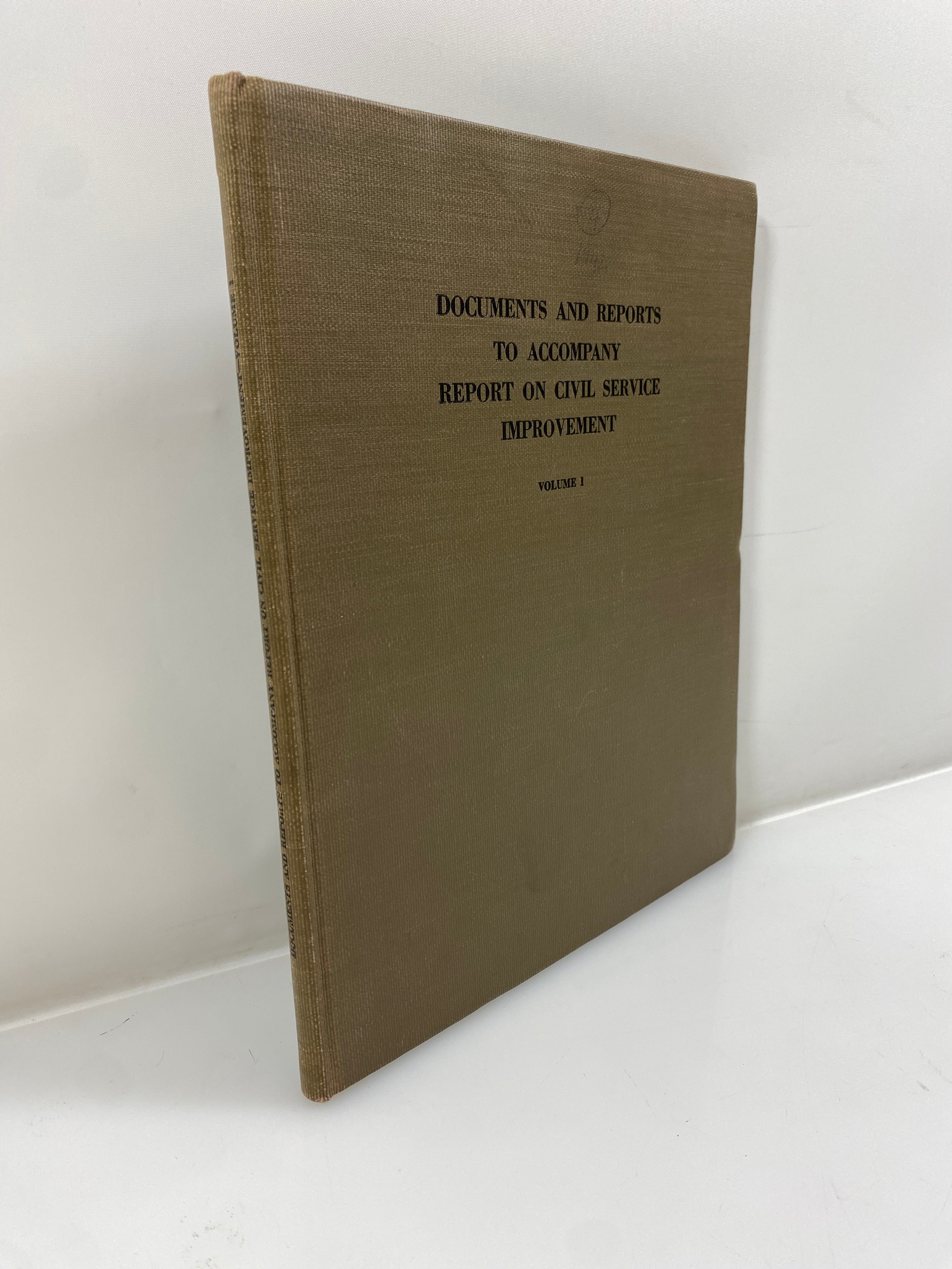 The President's Committee on Civil Service Improvement Vol 1 1942 HC