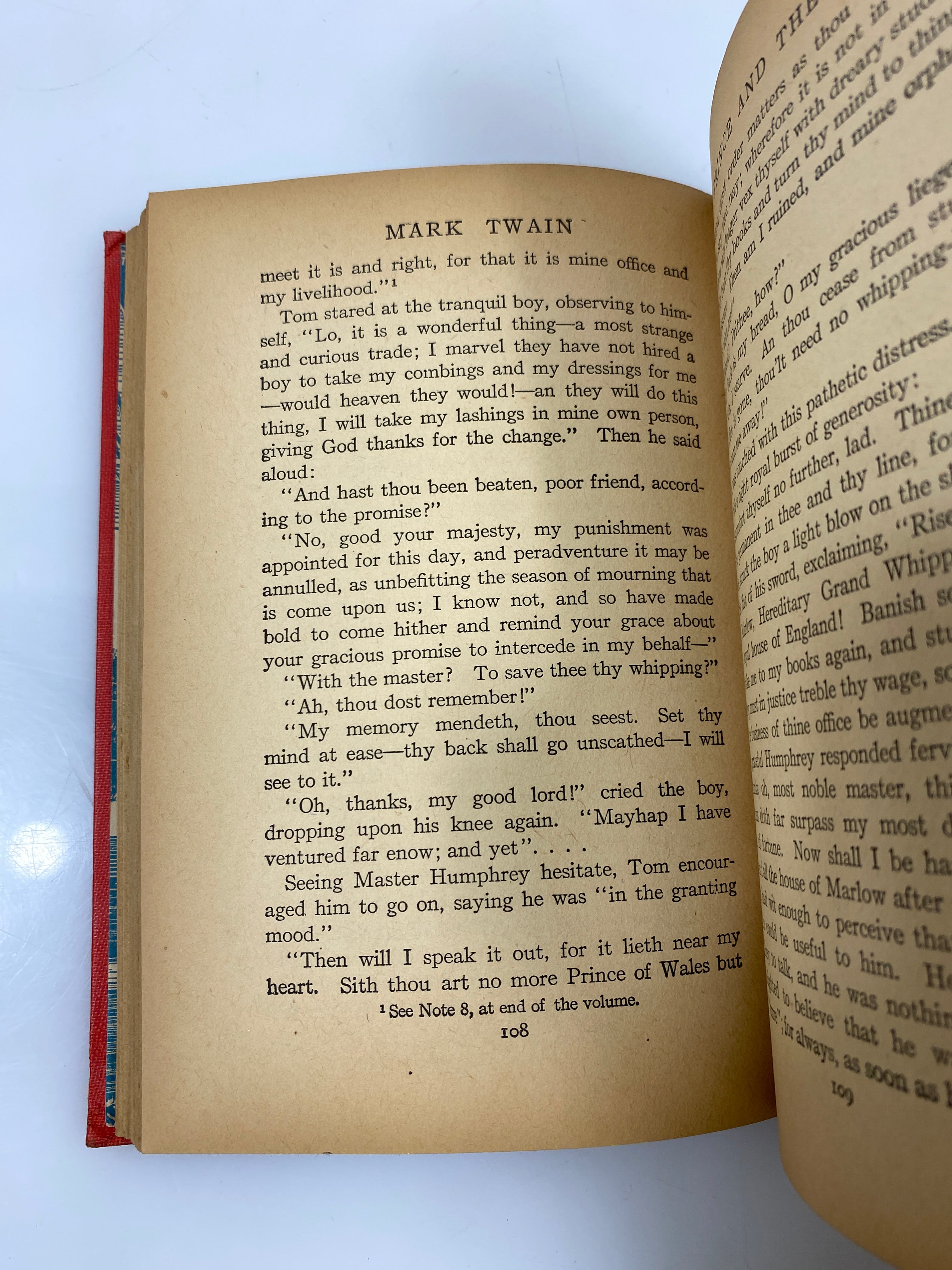 The Prince and the Pauper by Mark Twain Grosset & Dunlap 1909 HC