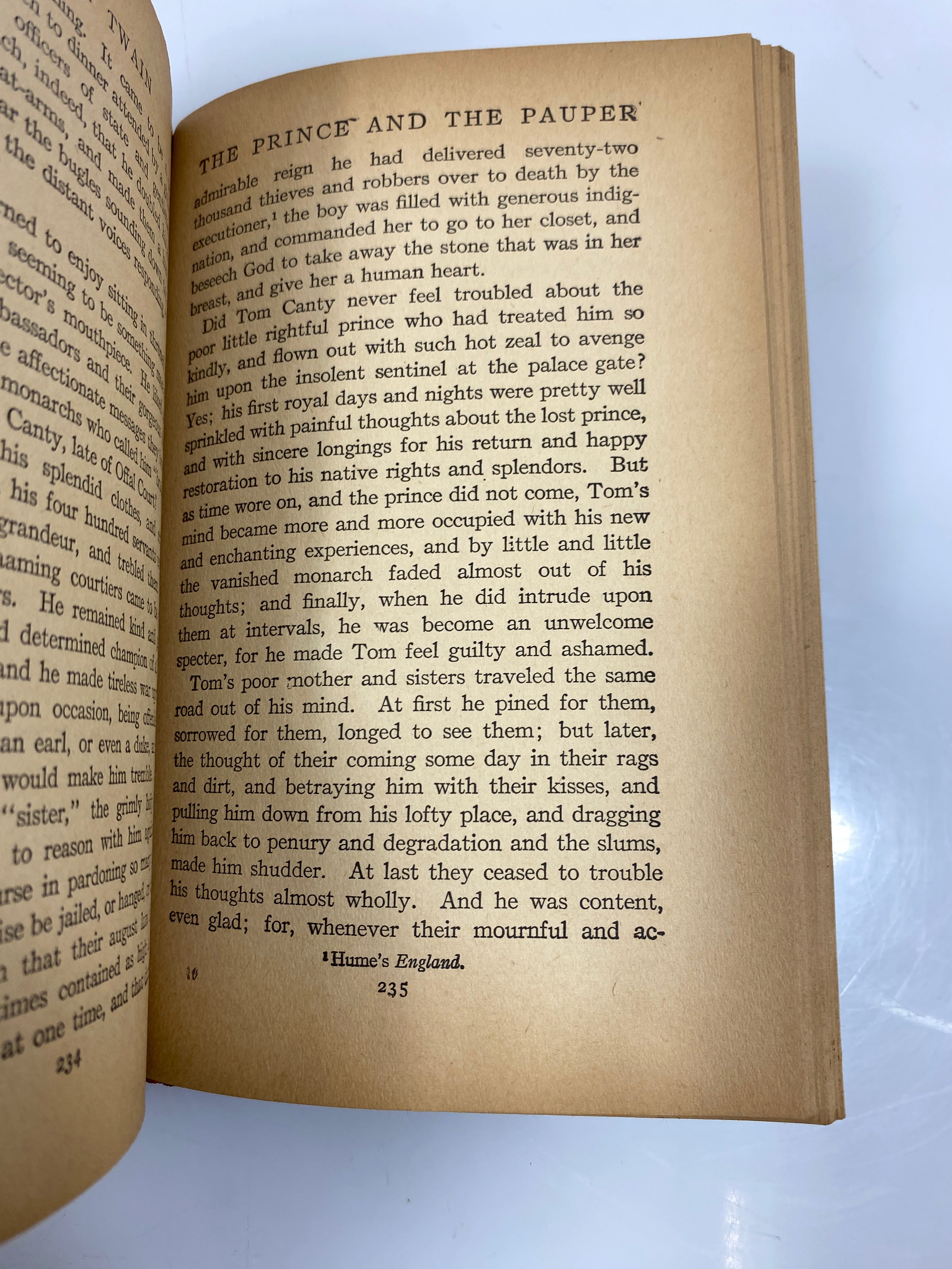 The Prince and the Pauper by Mark Twain Grosset & Dunlap 1909 HC