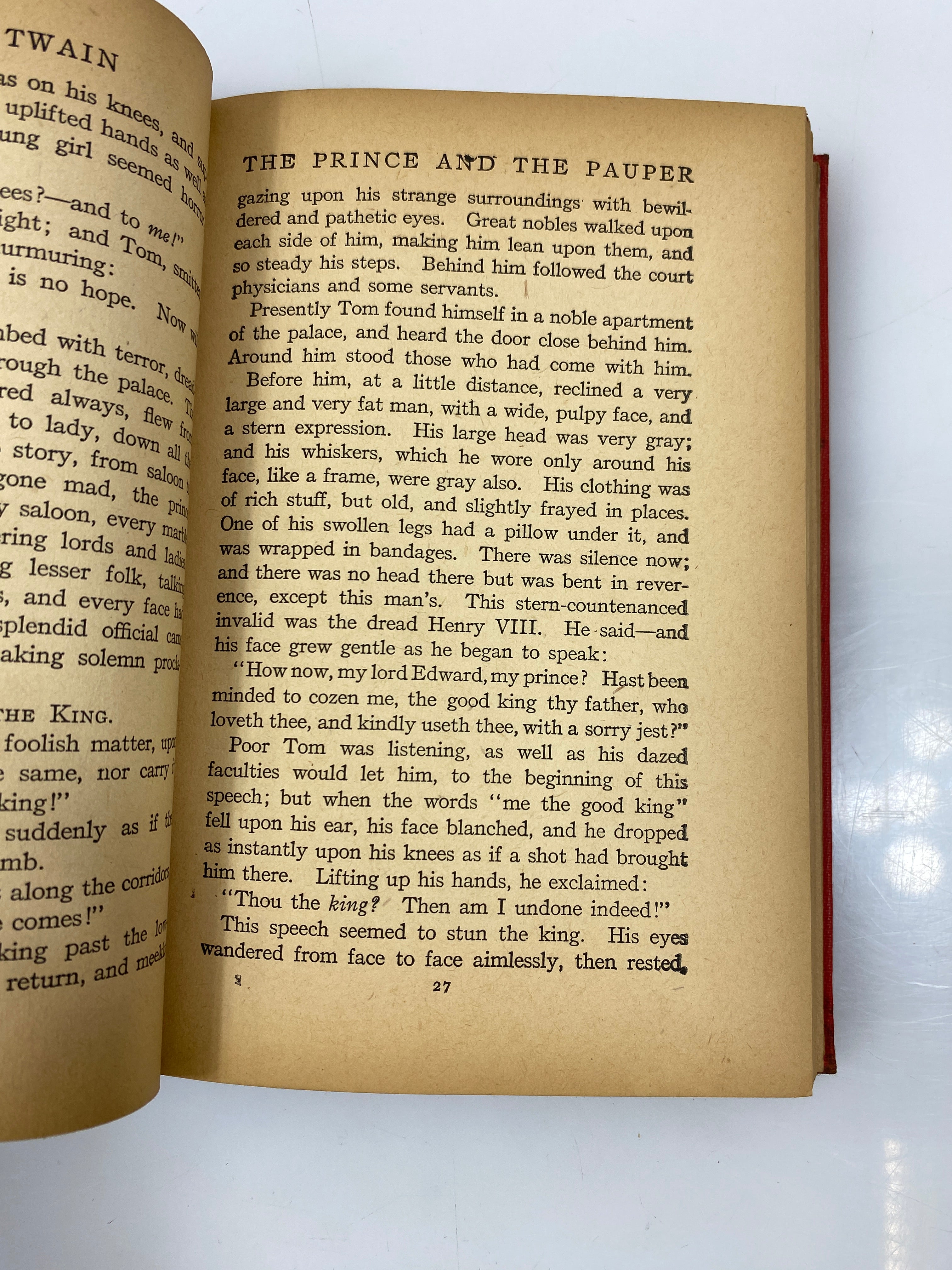 The Prince and the Pauper by Mark Twain Grosset & Dunlap 1909 HC
