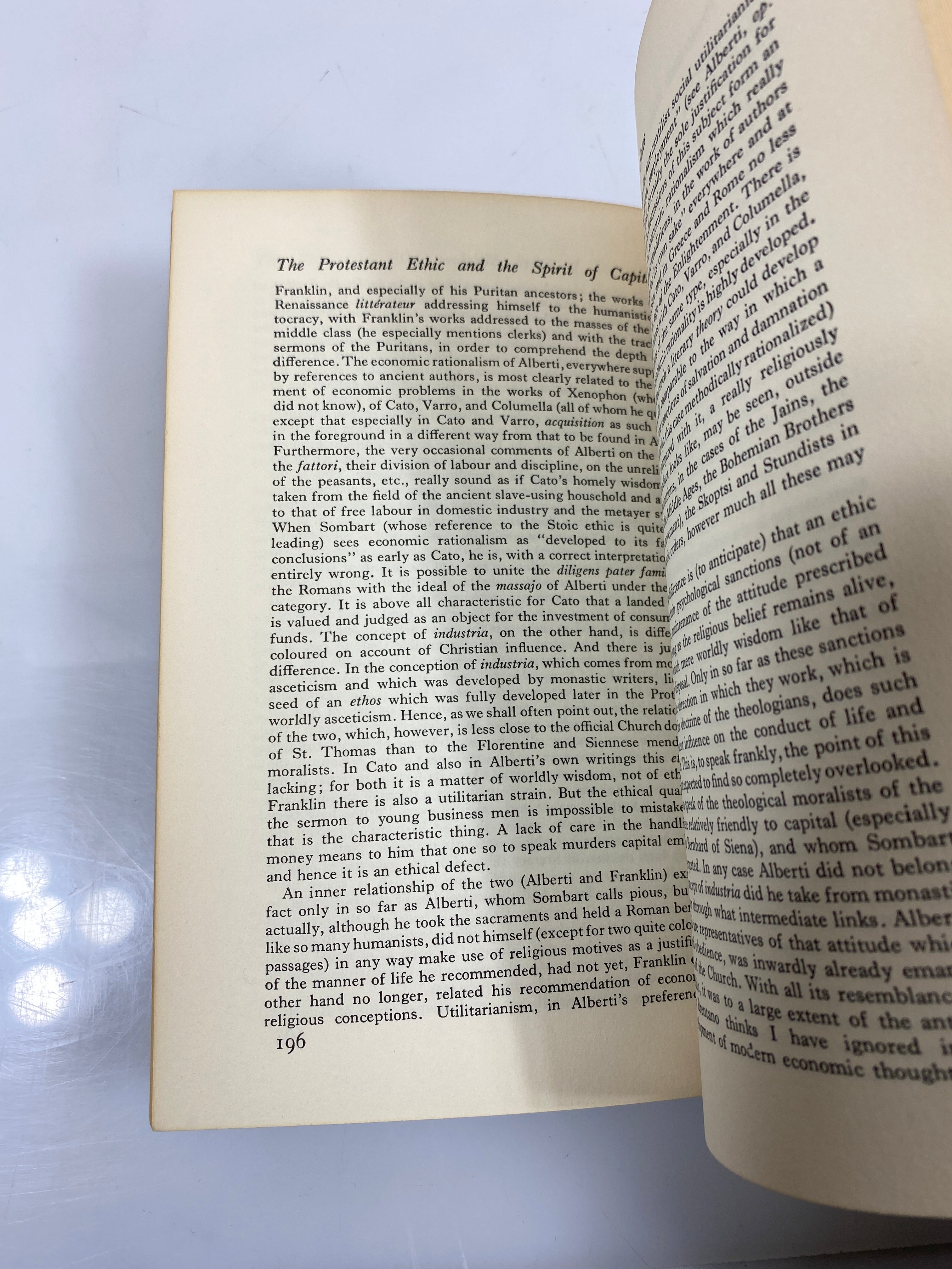 The Protestant Ethic and the Spirit of Capitalism by Weber 1958 SC
