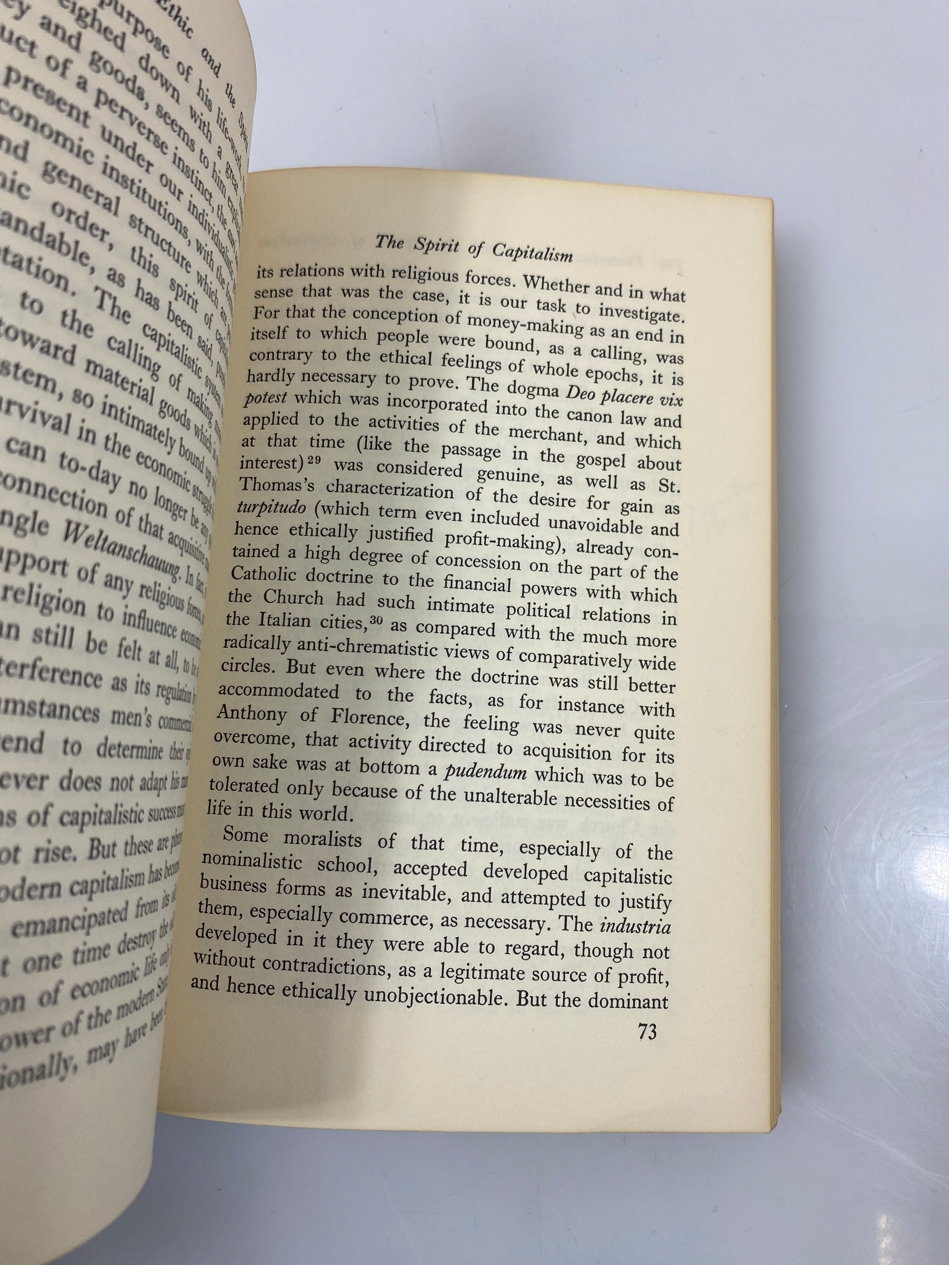 The Protestant Ethic and the Spirit of Capitalism by Weber 1958 SC