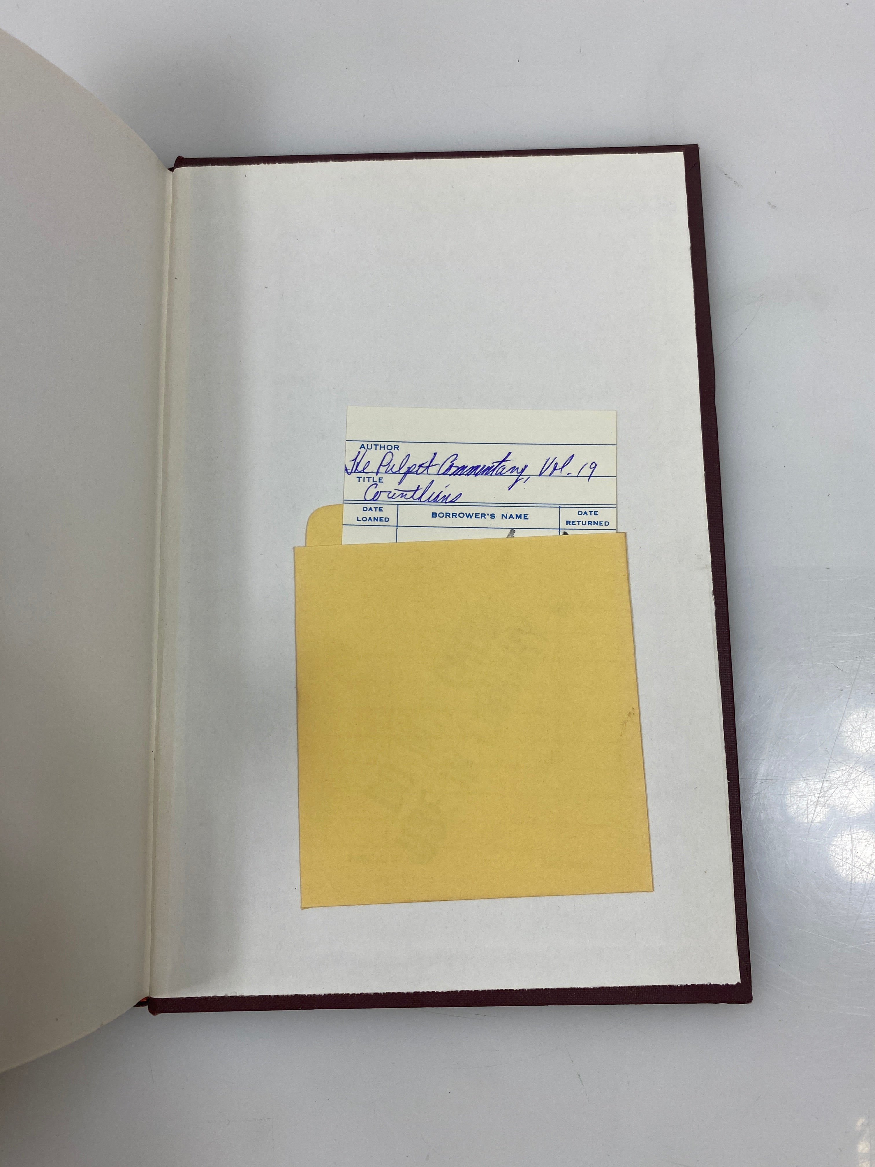 The Pulpit Commentary by Spence/Exell Vol. 19 1981 Reprint HC