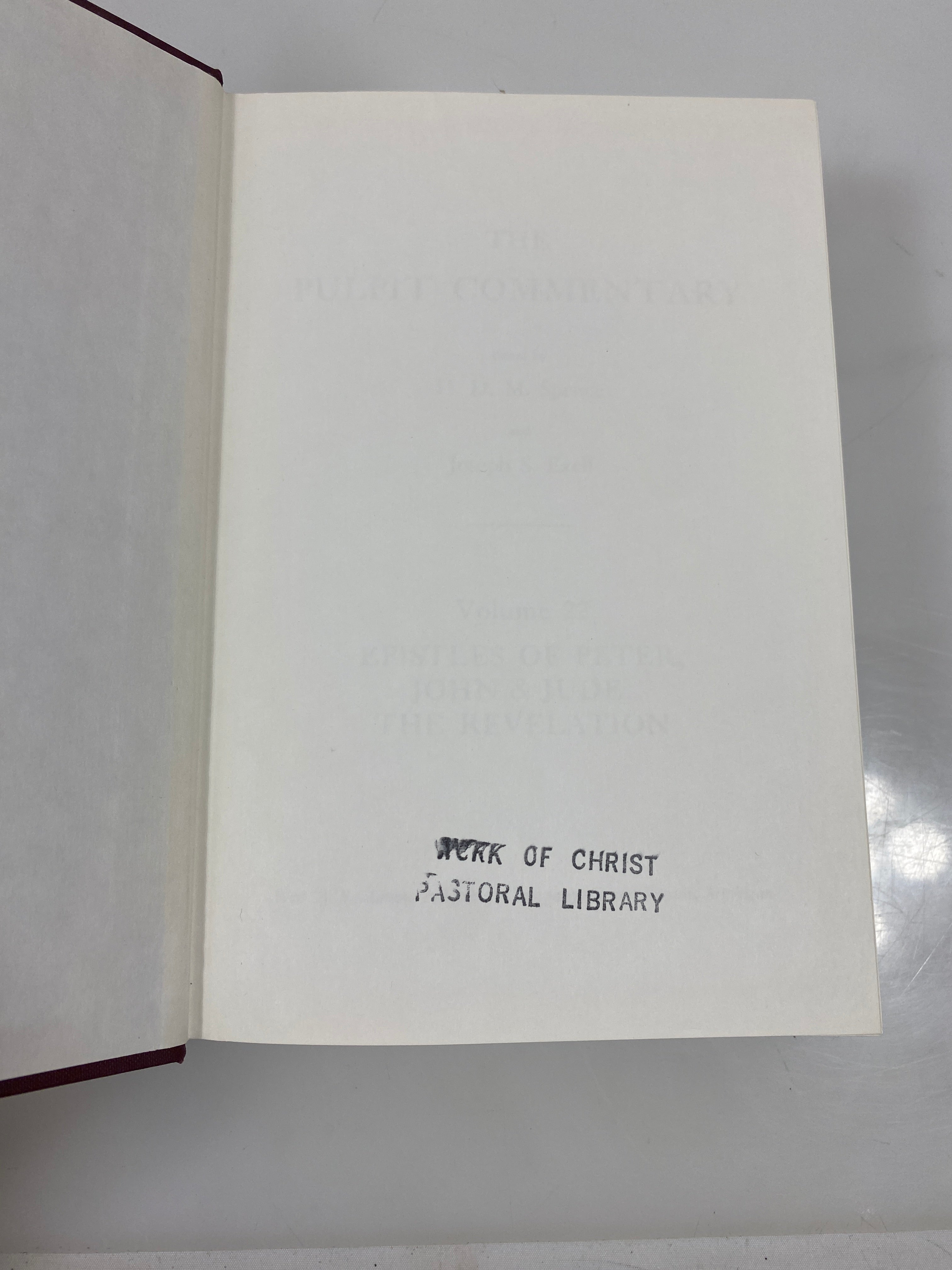 The Pulpit Commentary by Spence/Exell Vol. 22 1980 Reprint Ex-library HC