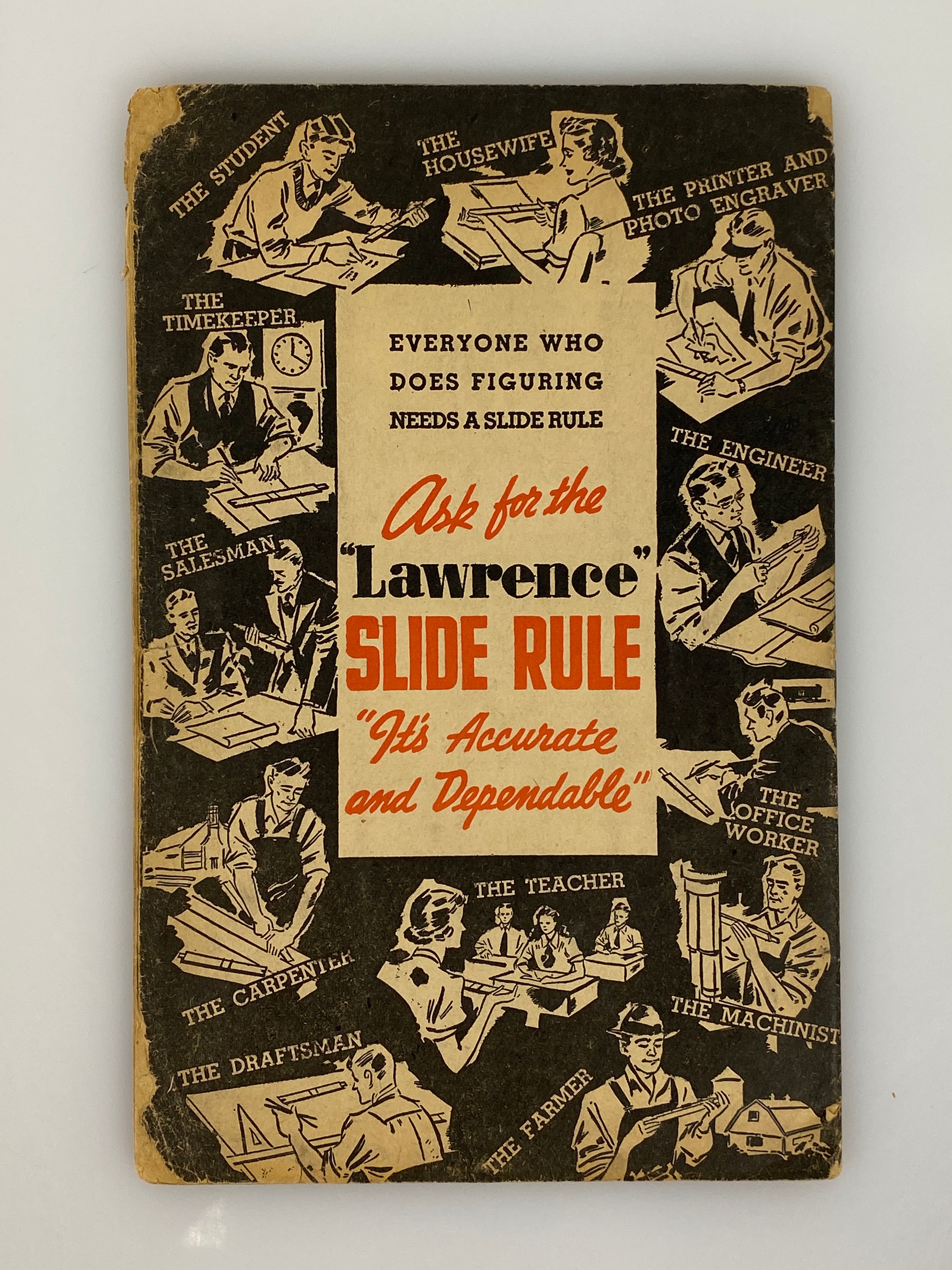 The Quick & Easy "Lawrence" Slide Rule Instruction Book 1939 Booklet