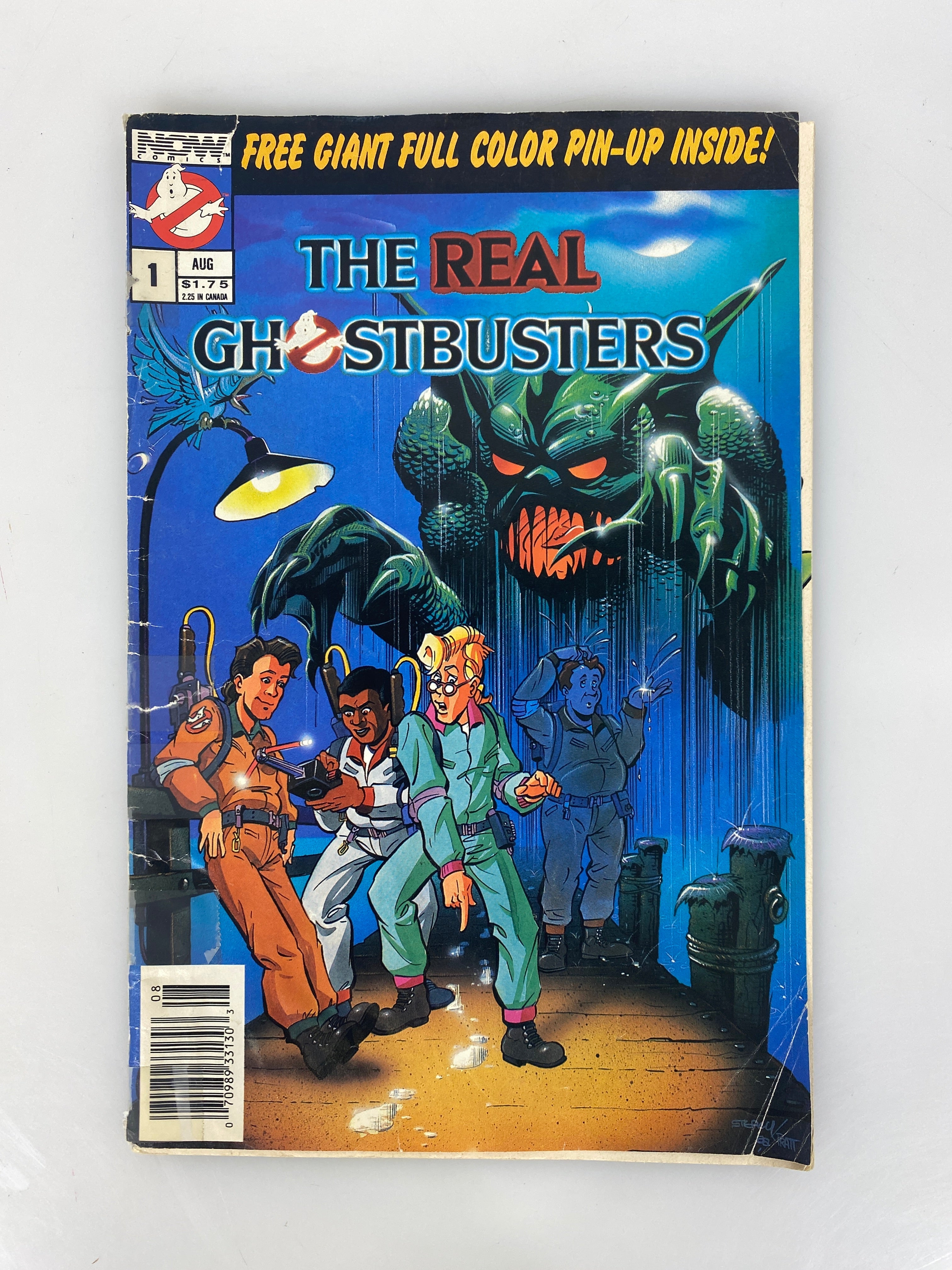 The Real Ghostbusters No. 1 Now Comics w/ pin up 1988