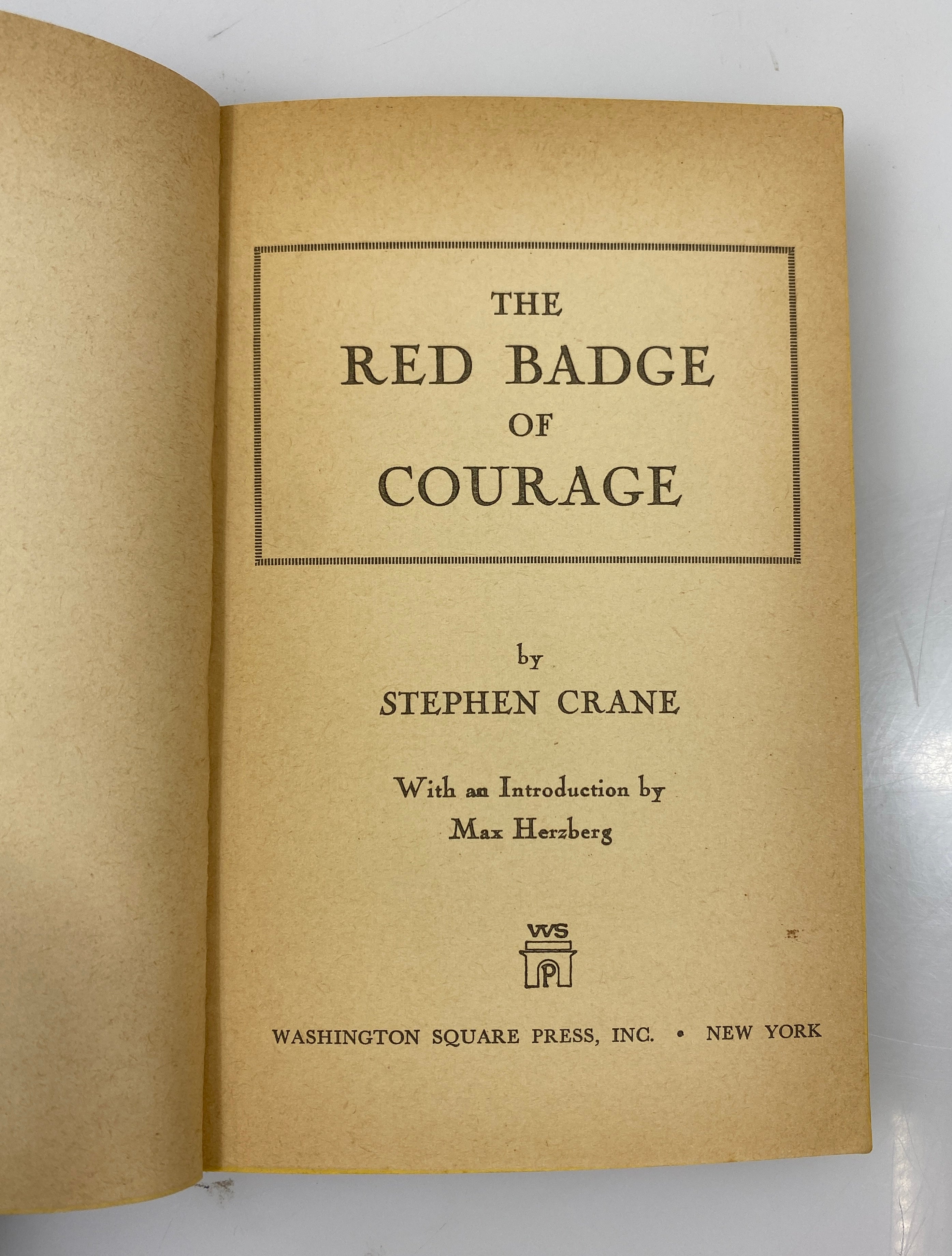 The Red Badge of Courage by Crane Washington Square Press 1962 SC