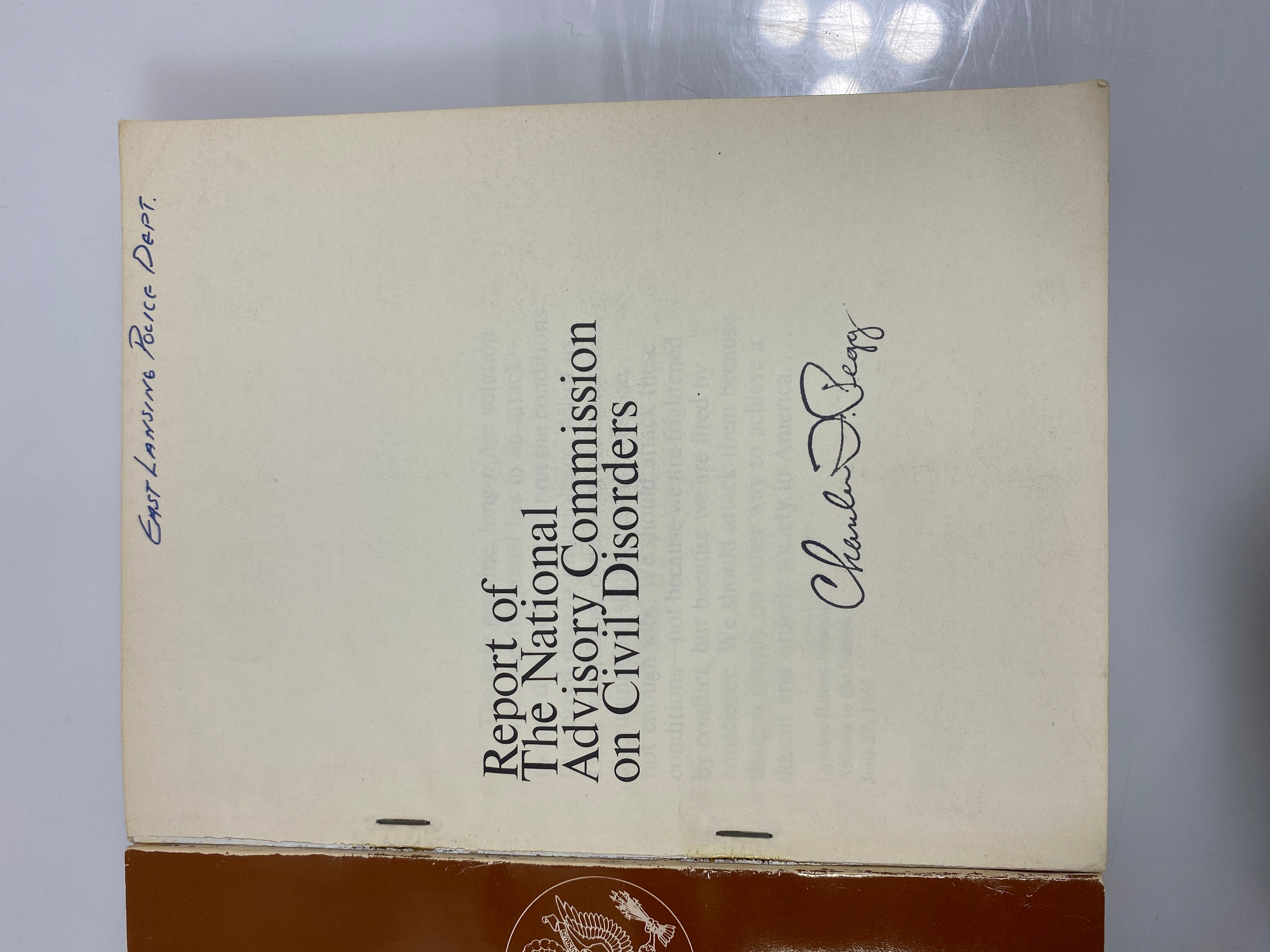 The Report of the National Advisory Commission on Civil Disorders 1968 SC