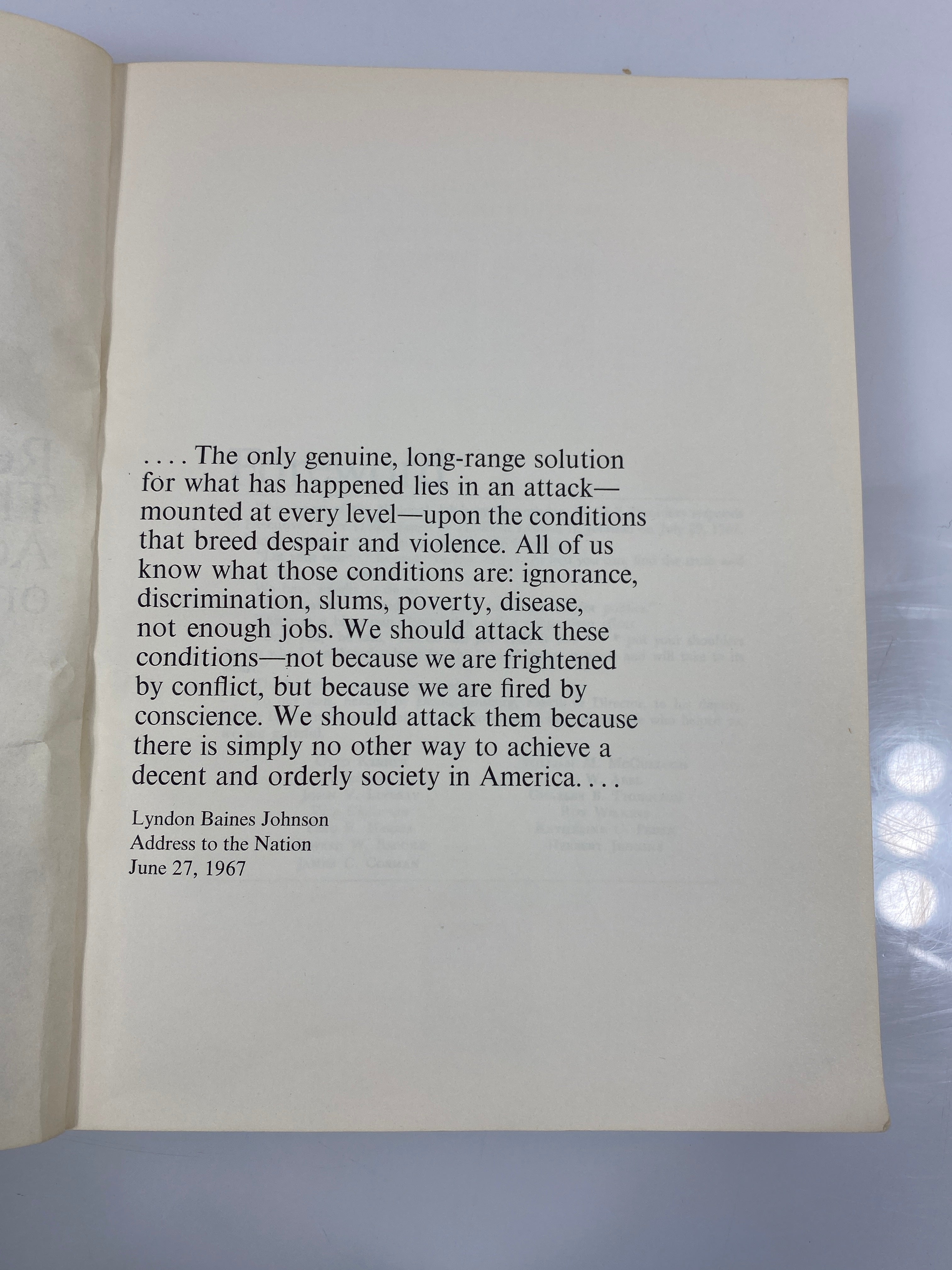The Report of the National Advisory Commission on Civil Disorders 1968 SC
