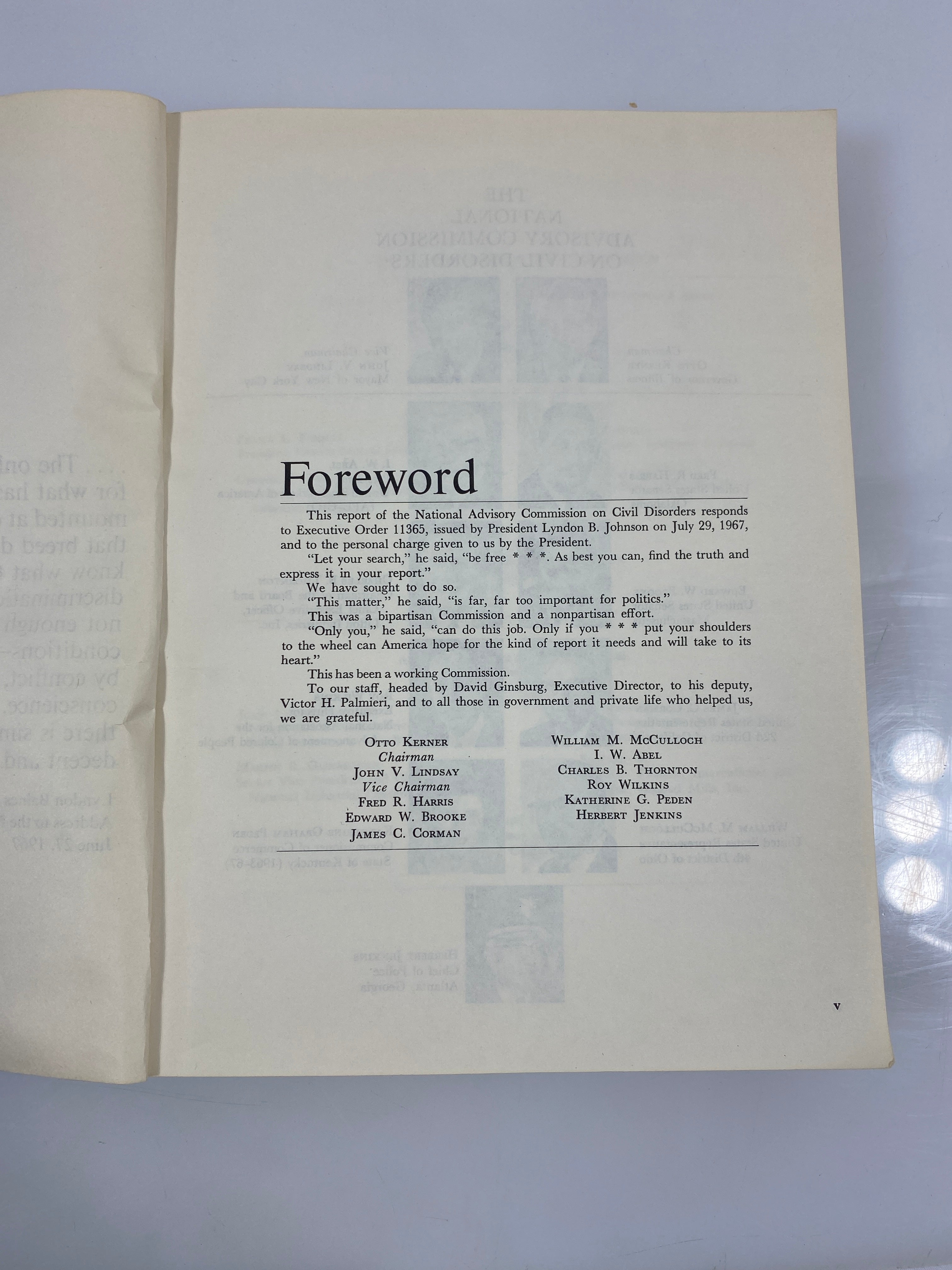 The Report of the National Advisory Commission on Civil Disorders 1968 SC