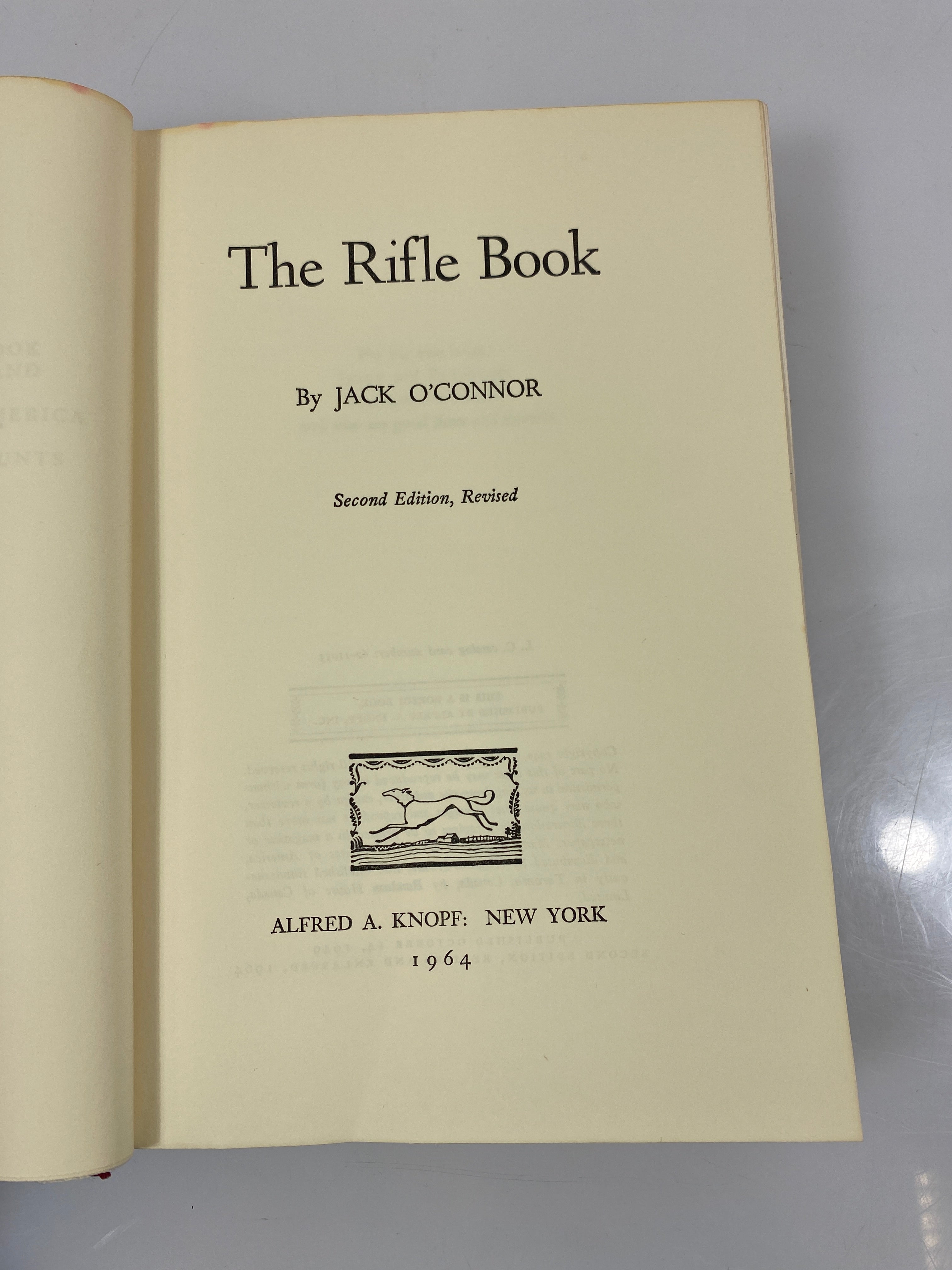 The Rifle Book by O'Connor 1964 2nd Ed. HCDJ