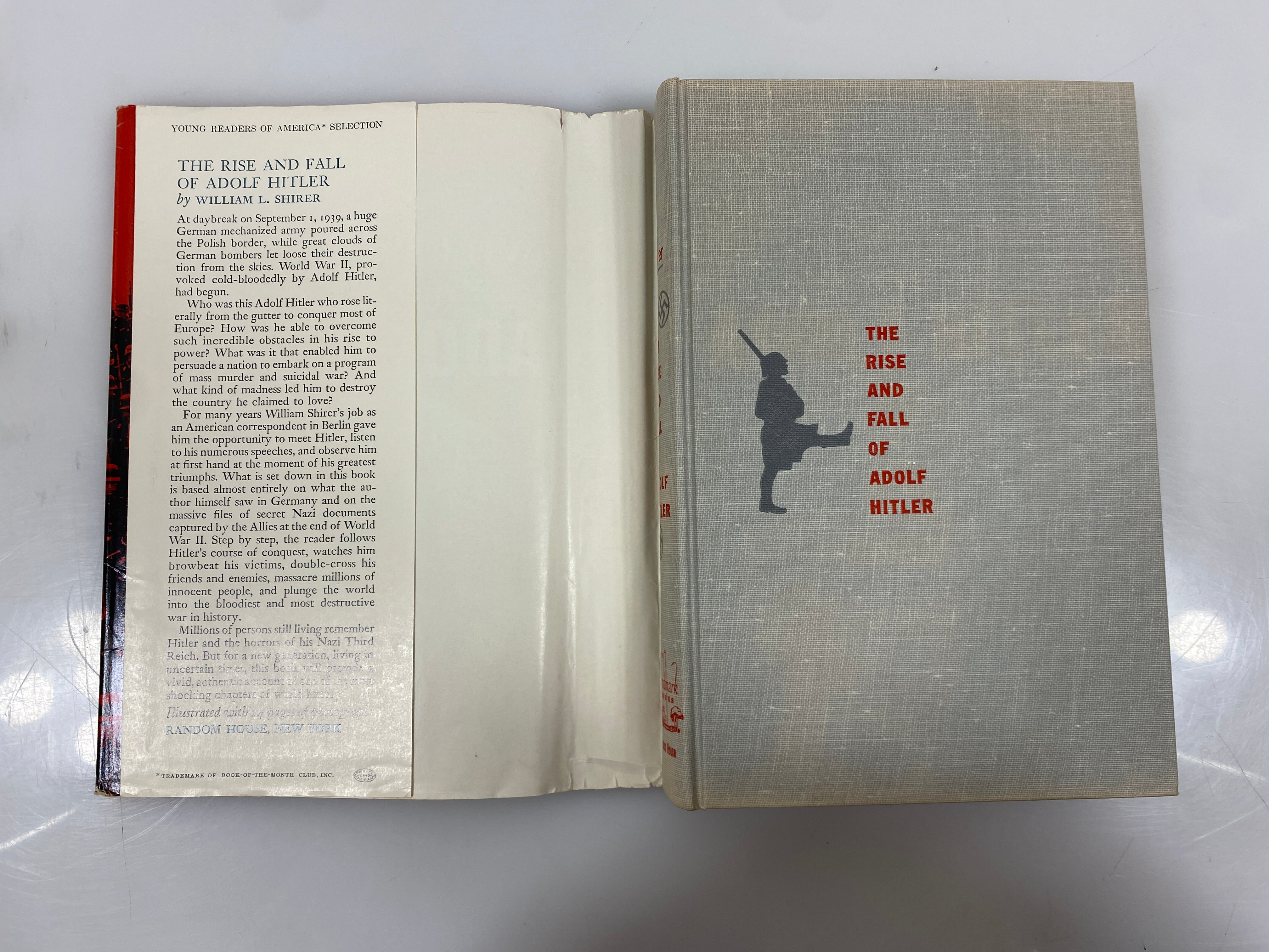The Rise and Fall of Adolf Hitler Shirer Random House 1961 HCDJ