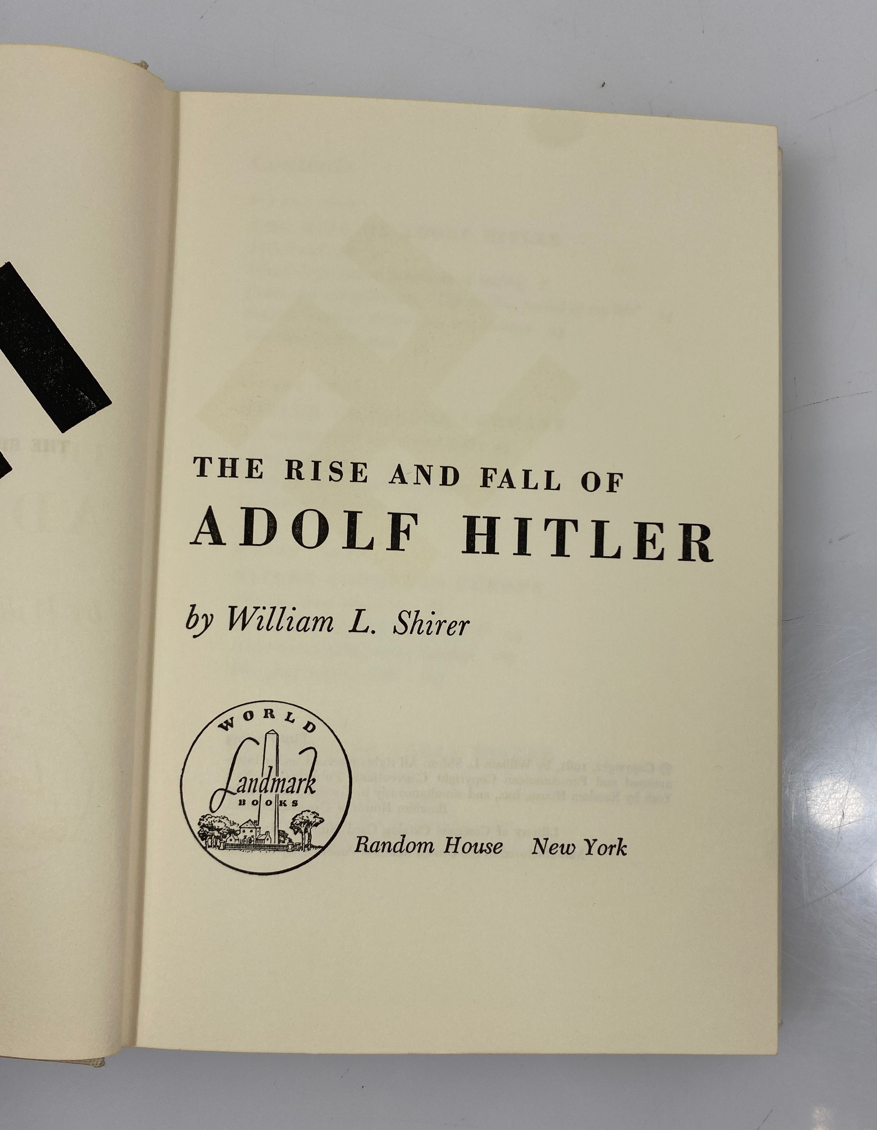 The Rise and Fall of Adolf Hitler Shirer Random House 1961 HCDJ