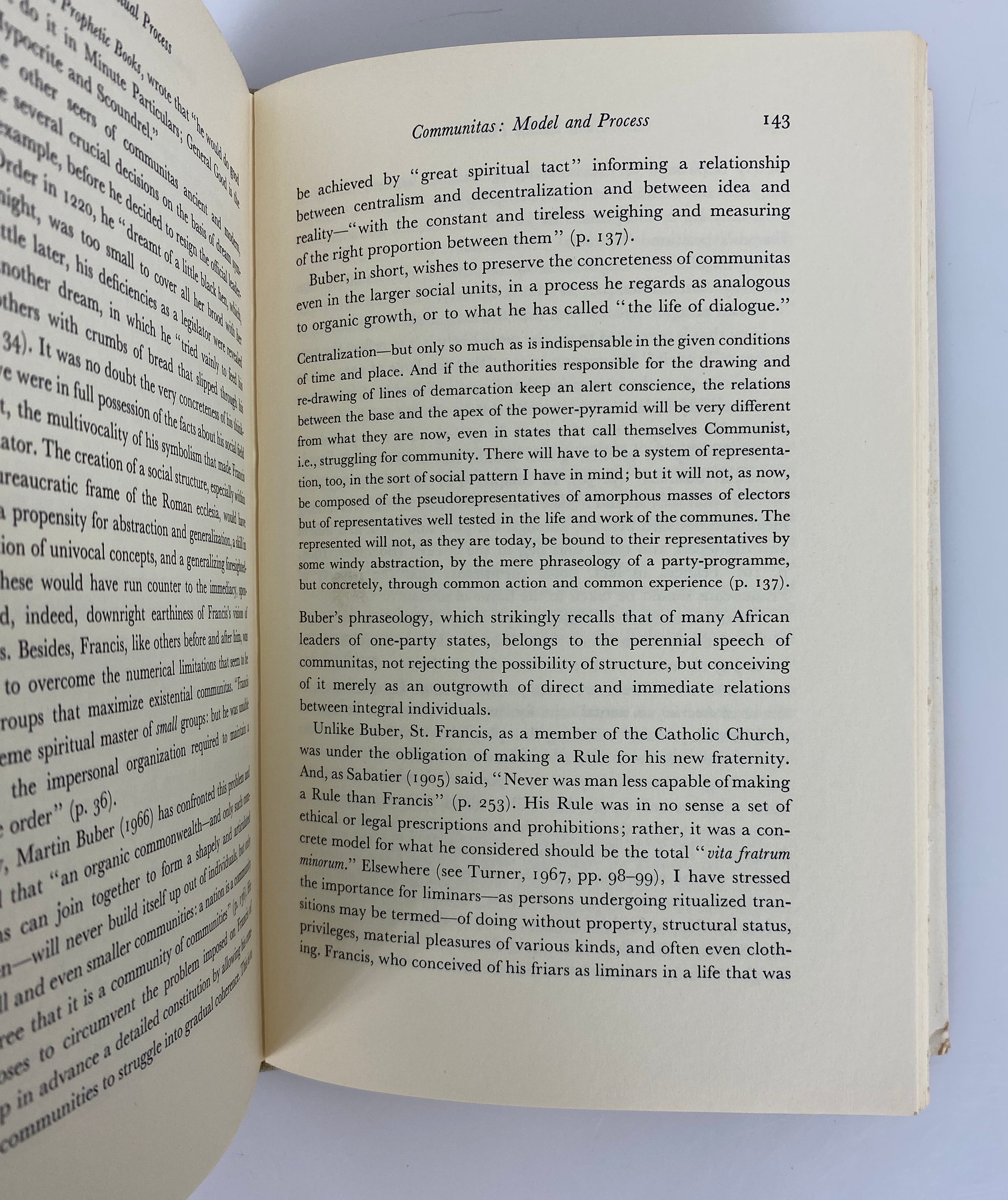 The Ritual Process by Victor Turner 1969 Vintage HC DJ