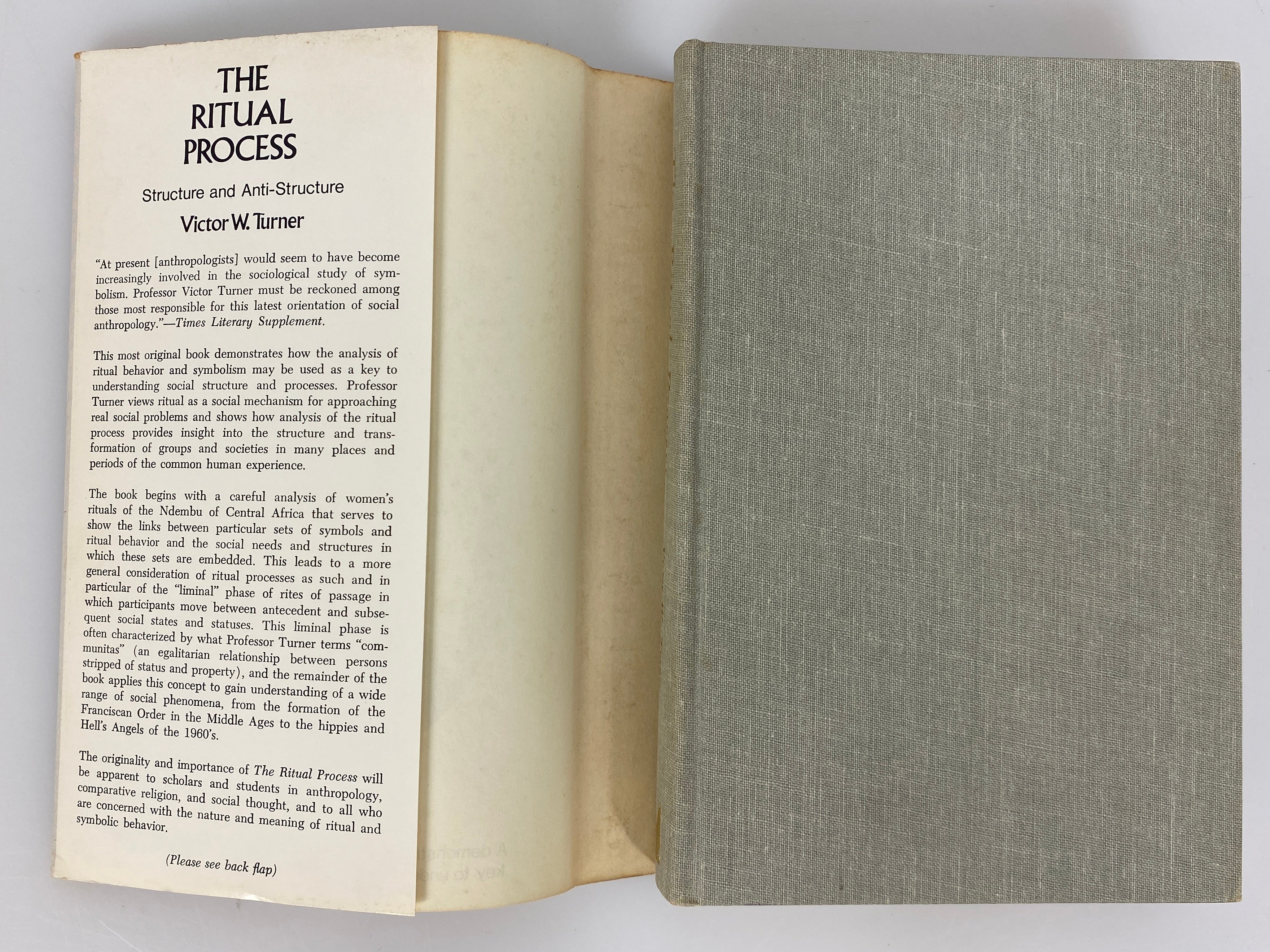 The Ritual Process by Victor Turner 1969 Vintage HC DJ