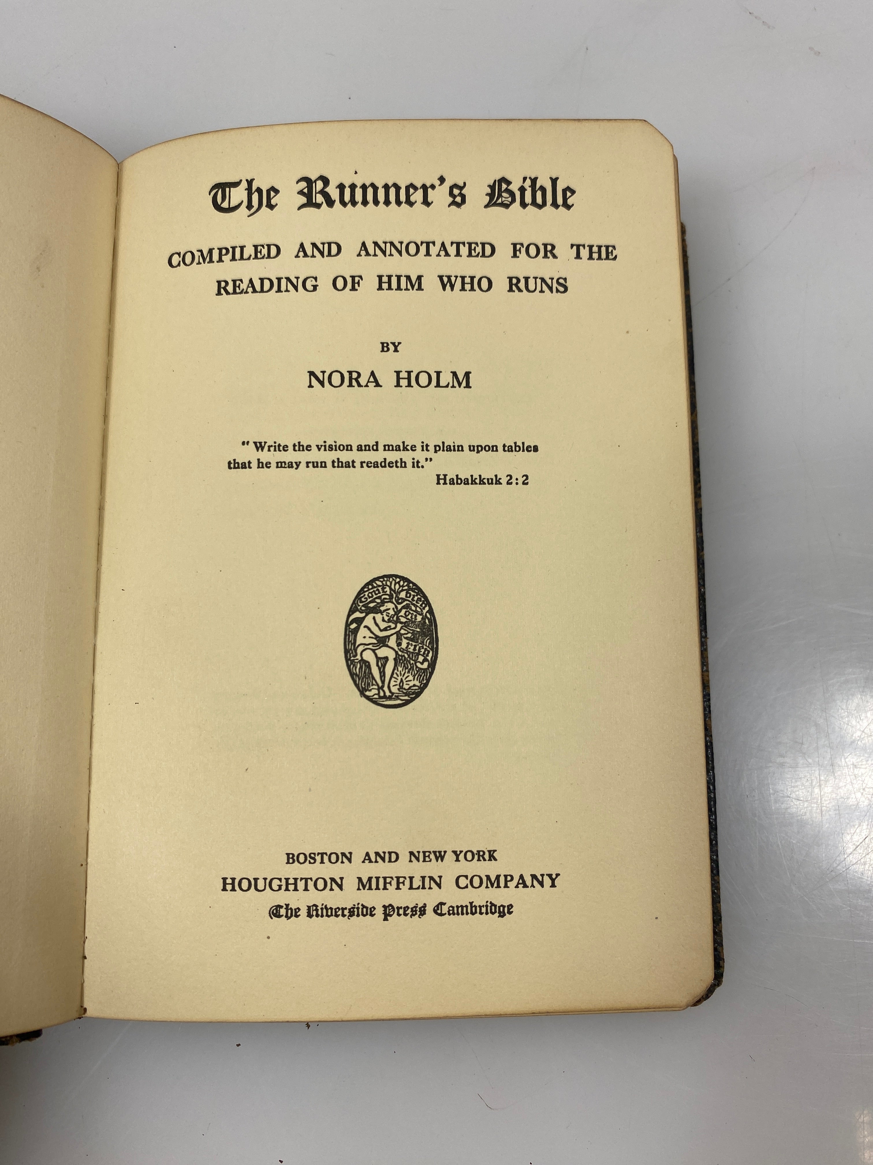 The Runner's Bible by Nora Holm 1915 HC