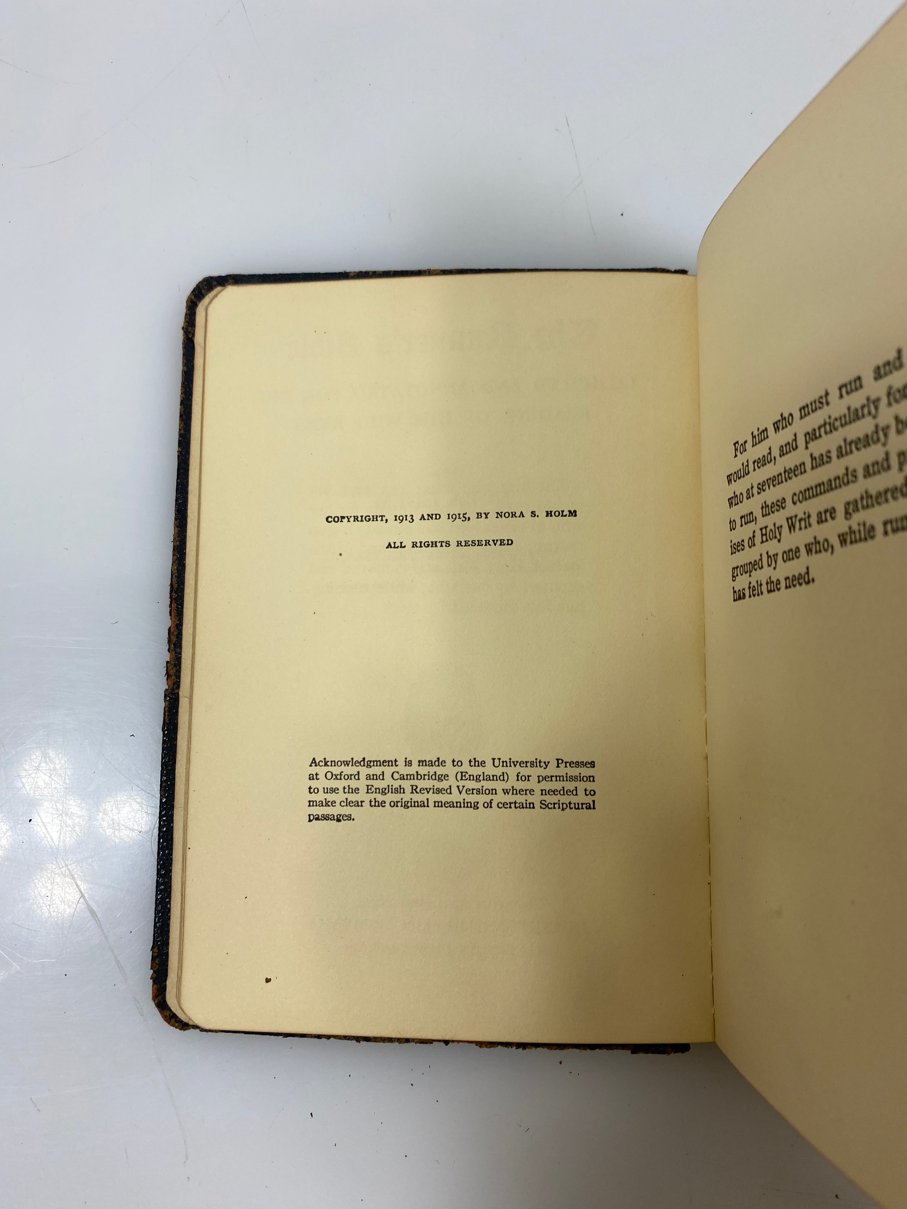 The Runner's Bible by Nora Holm 1915 HC