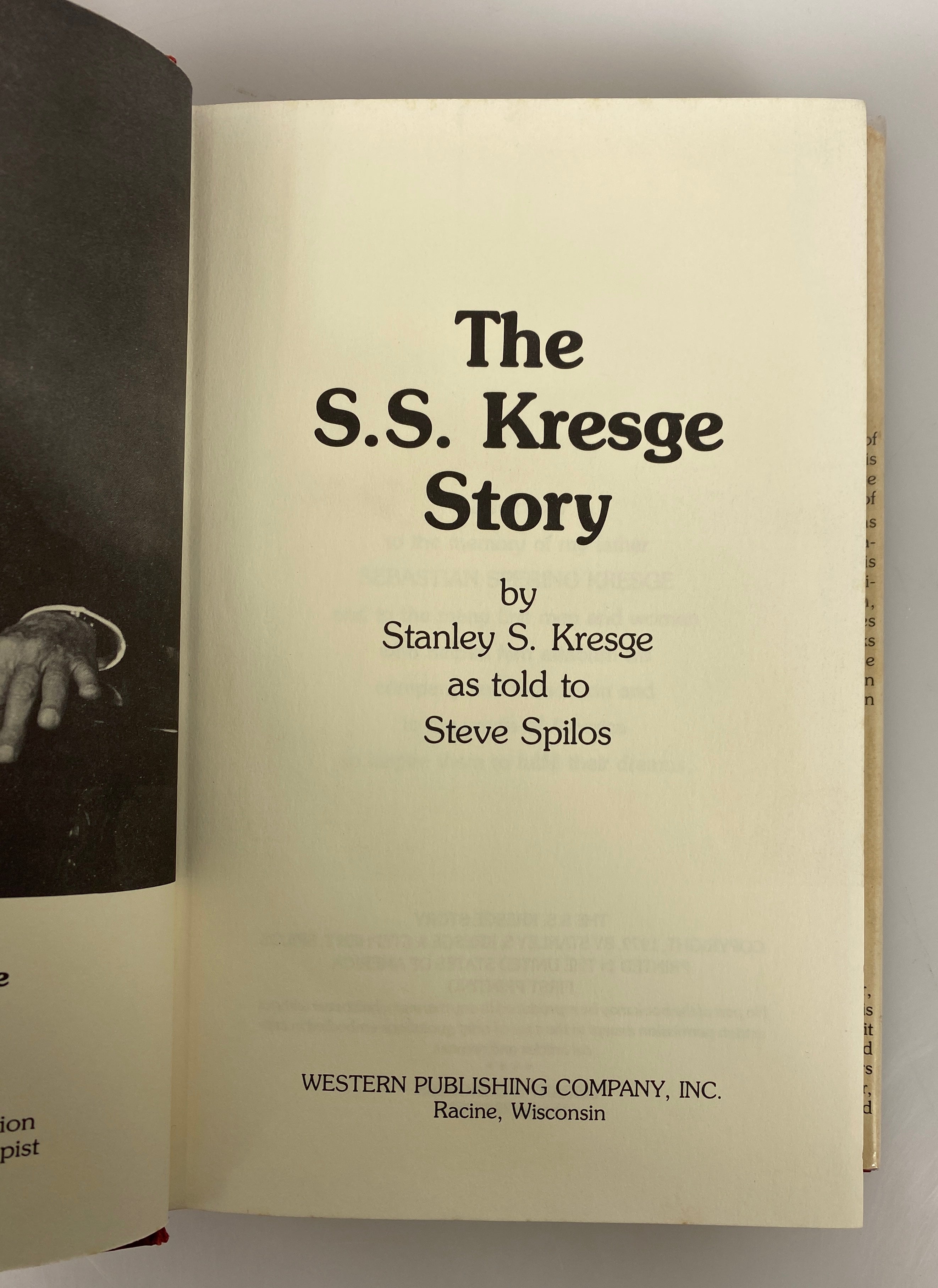 The S.S. Kresge Story As Told to Steve Spilos 1979 First Printing Vintage HC DJ