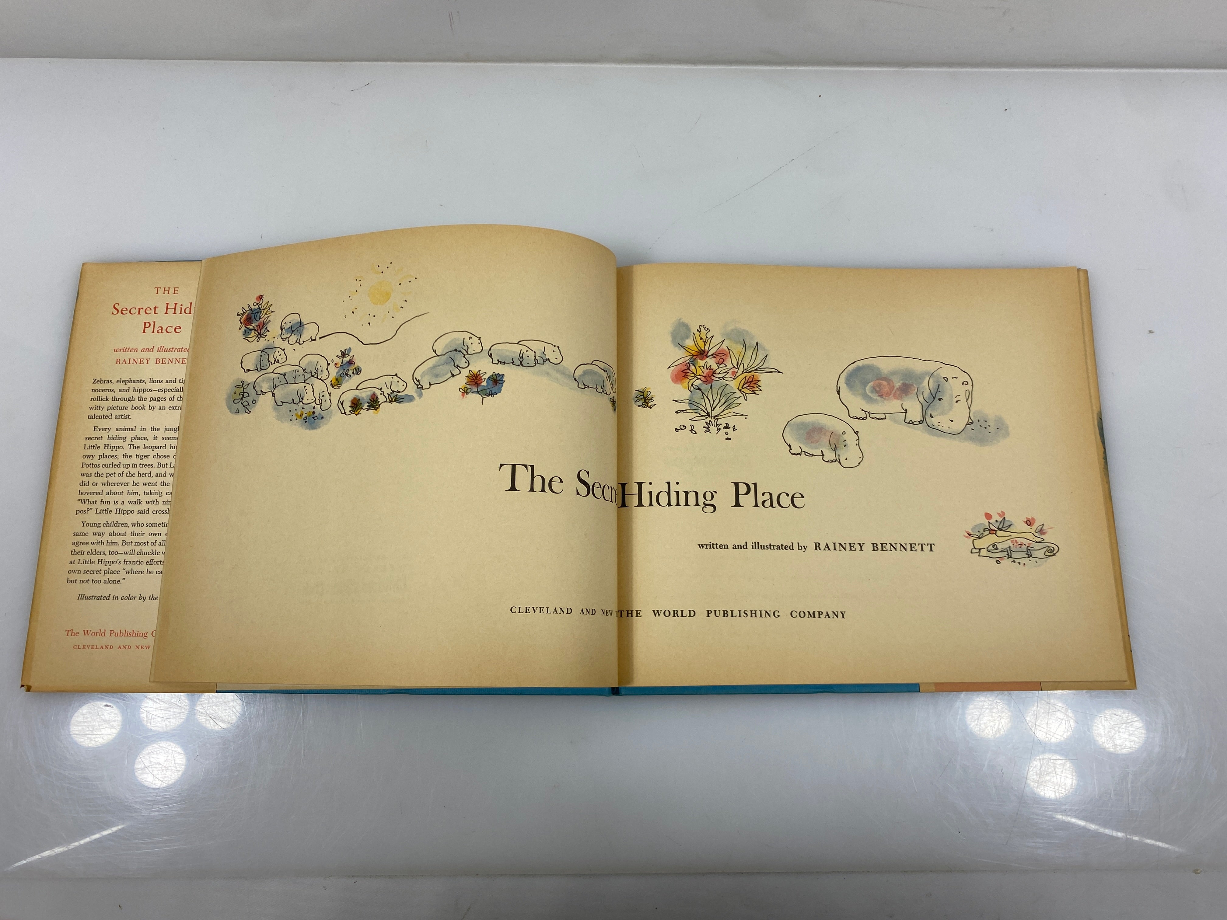 The Secret Hiding Place Bennett 1st Ed. 1961 HCDJ